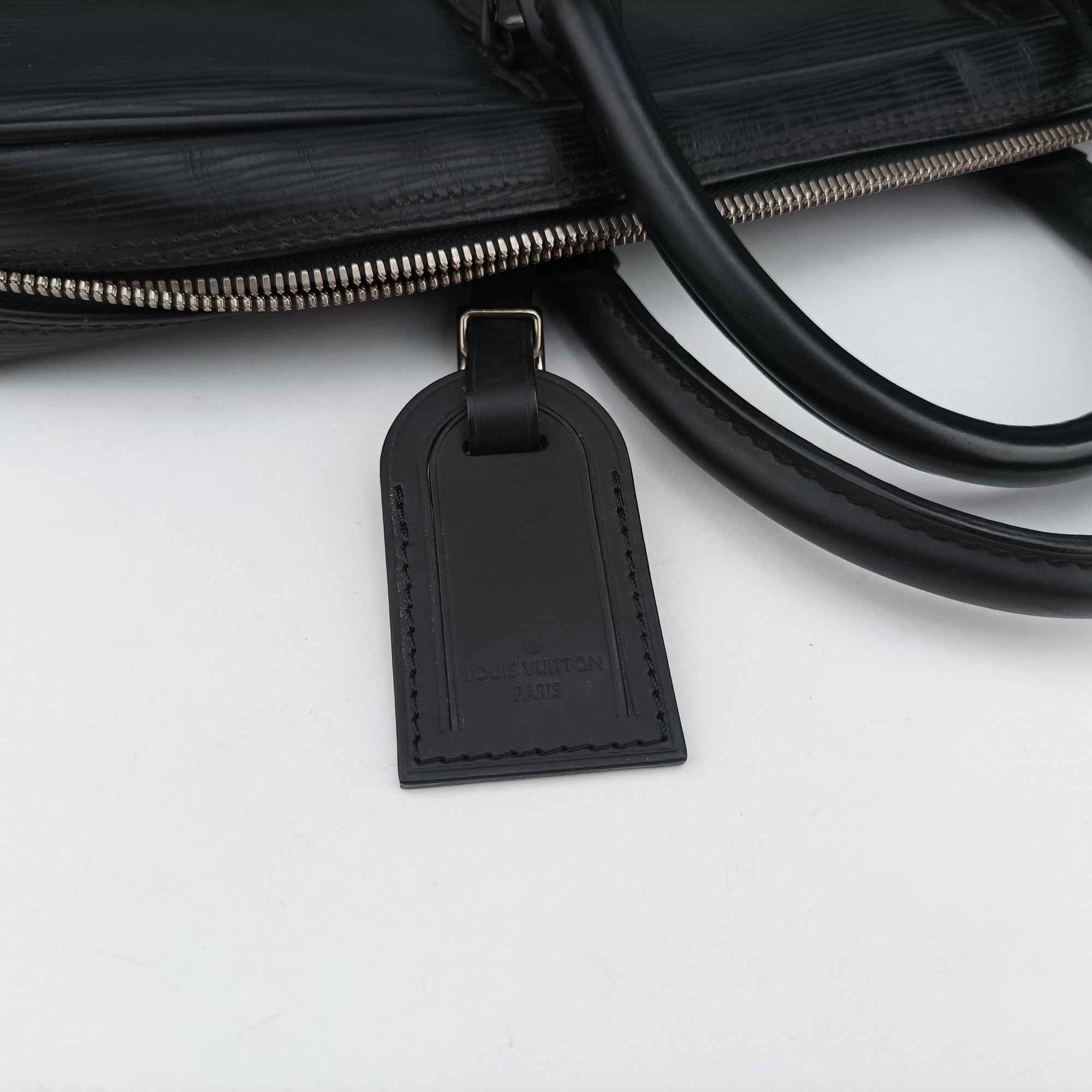 Vintage Louis Vuitton Porto Document Voyage Black Epi M59162 handbag | stylenewstar