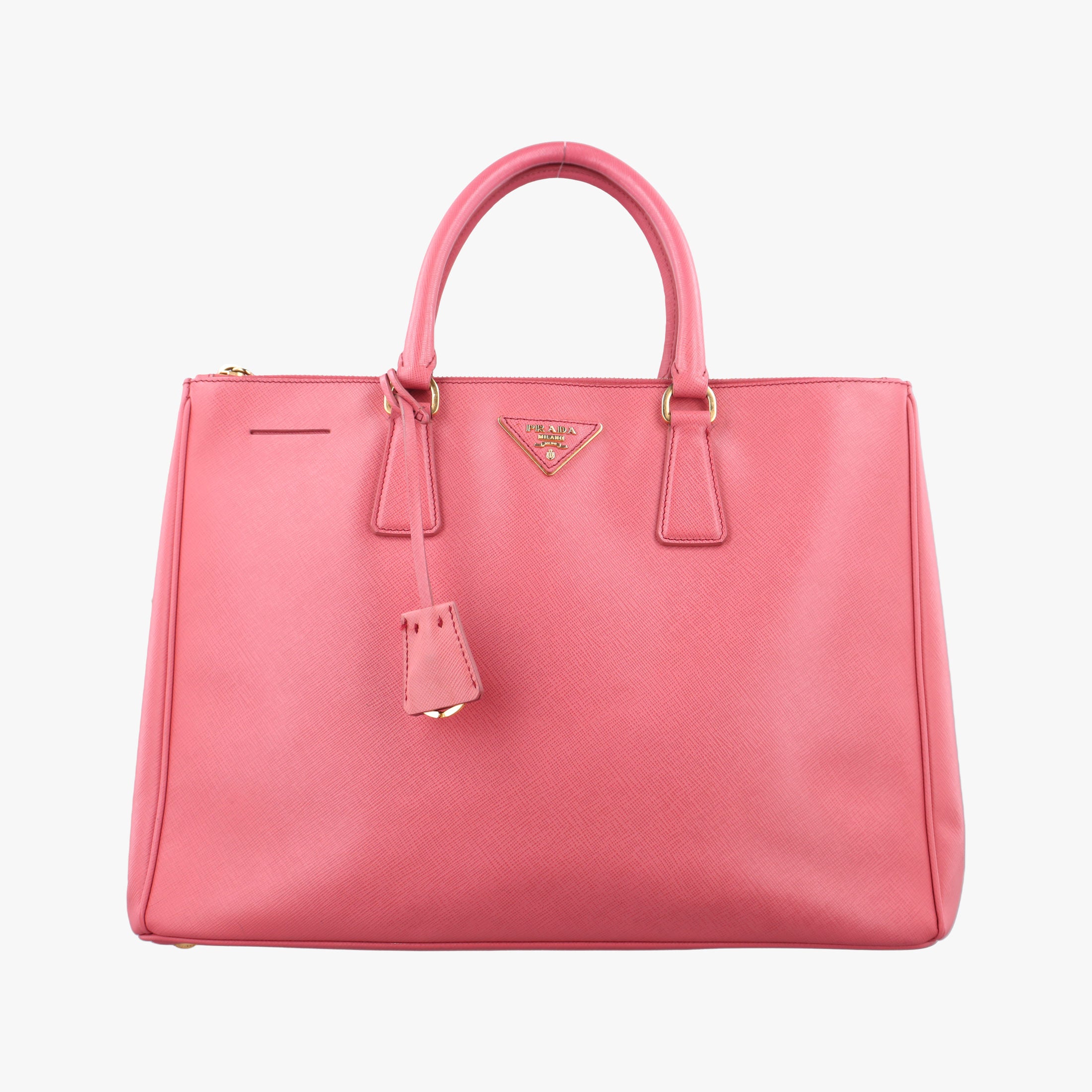 Pre-owned Prada Galleria Pink SAFFIANO Leather BN1844 handbag | stylenewstar
