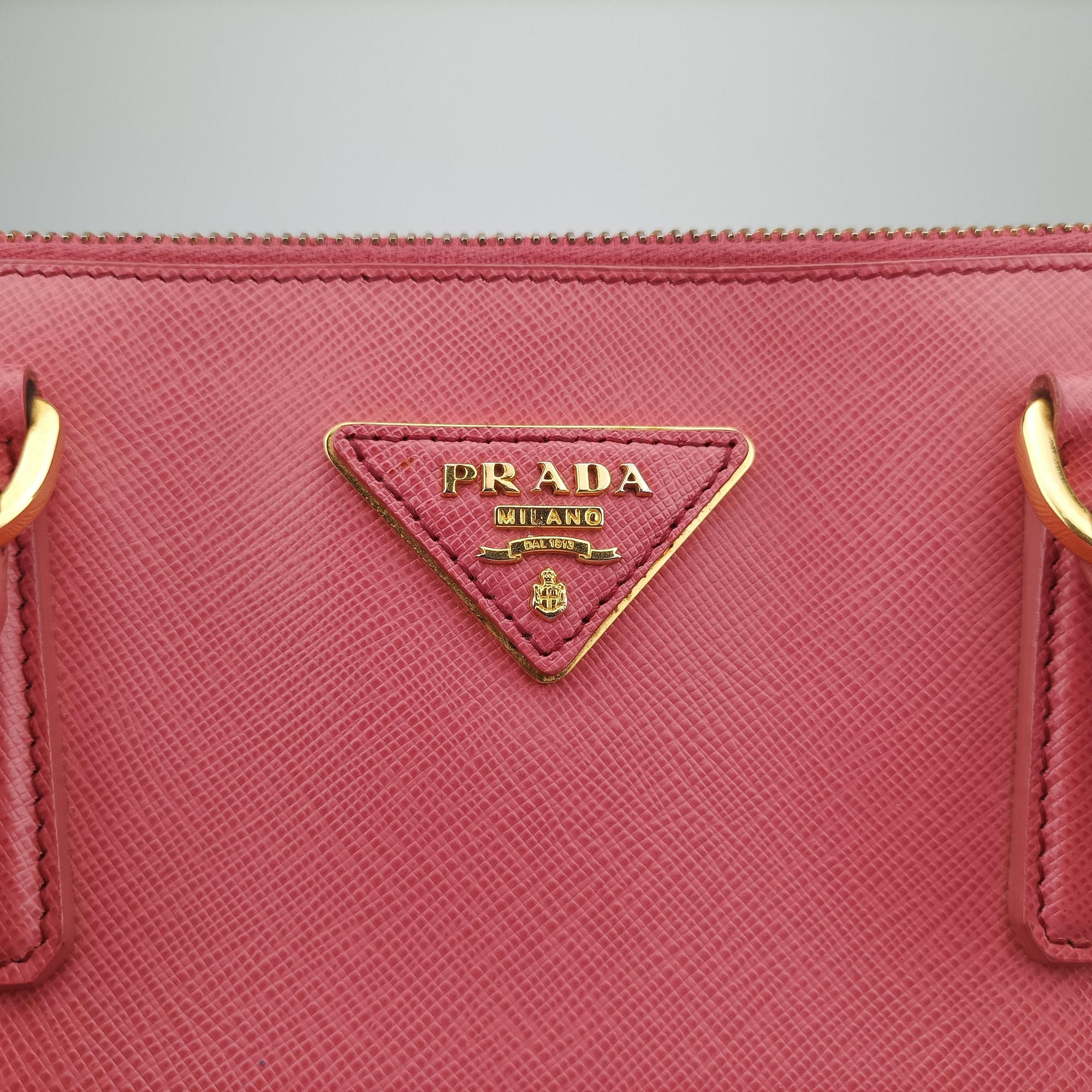 Pre-owned Prada Galleria Pink SAFFIANO Leather BN1844 handbag | stylenewstar