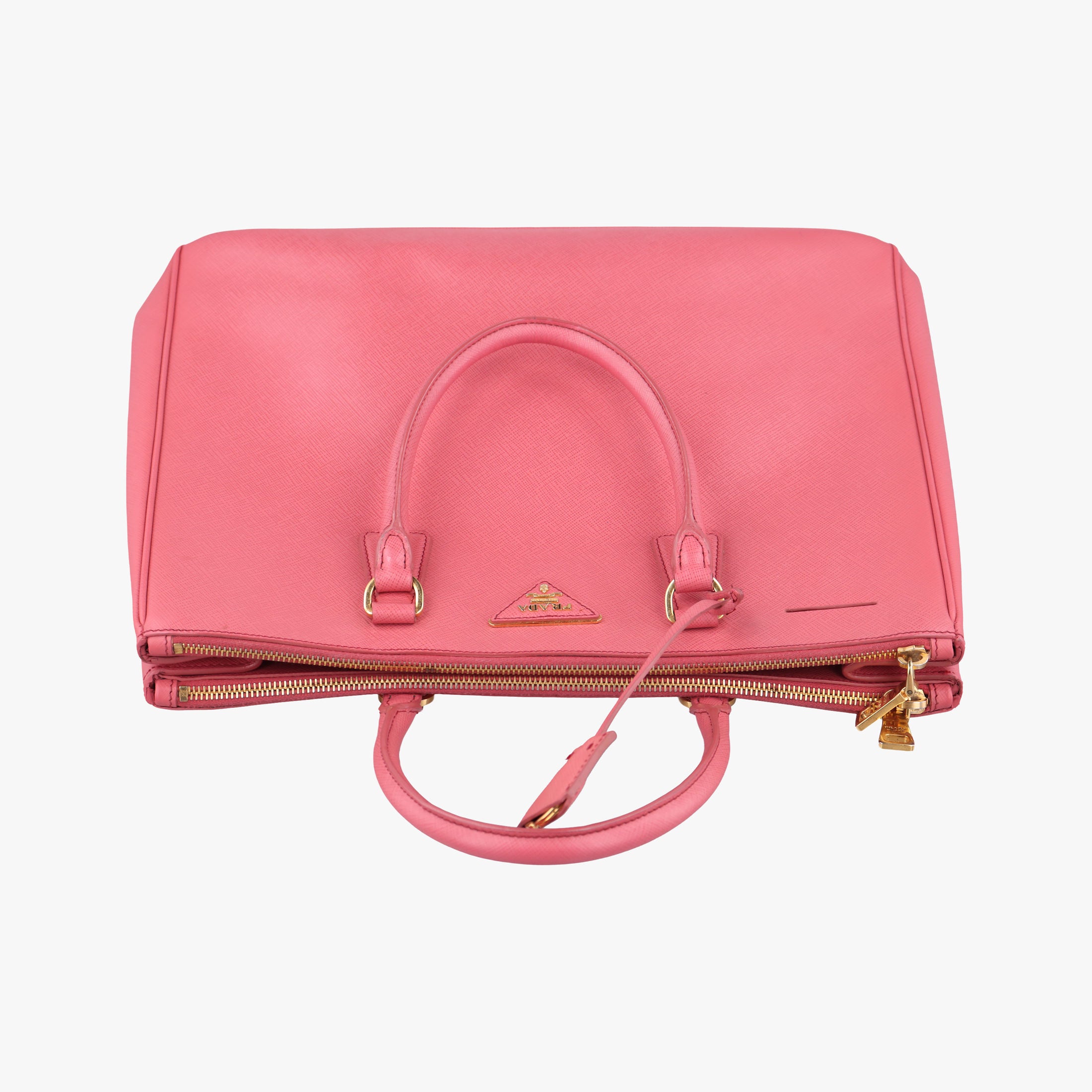 Pre-owned Prada Galleria Pink SAFFIANO Leather BN1844 handbag | stylenewstar