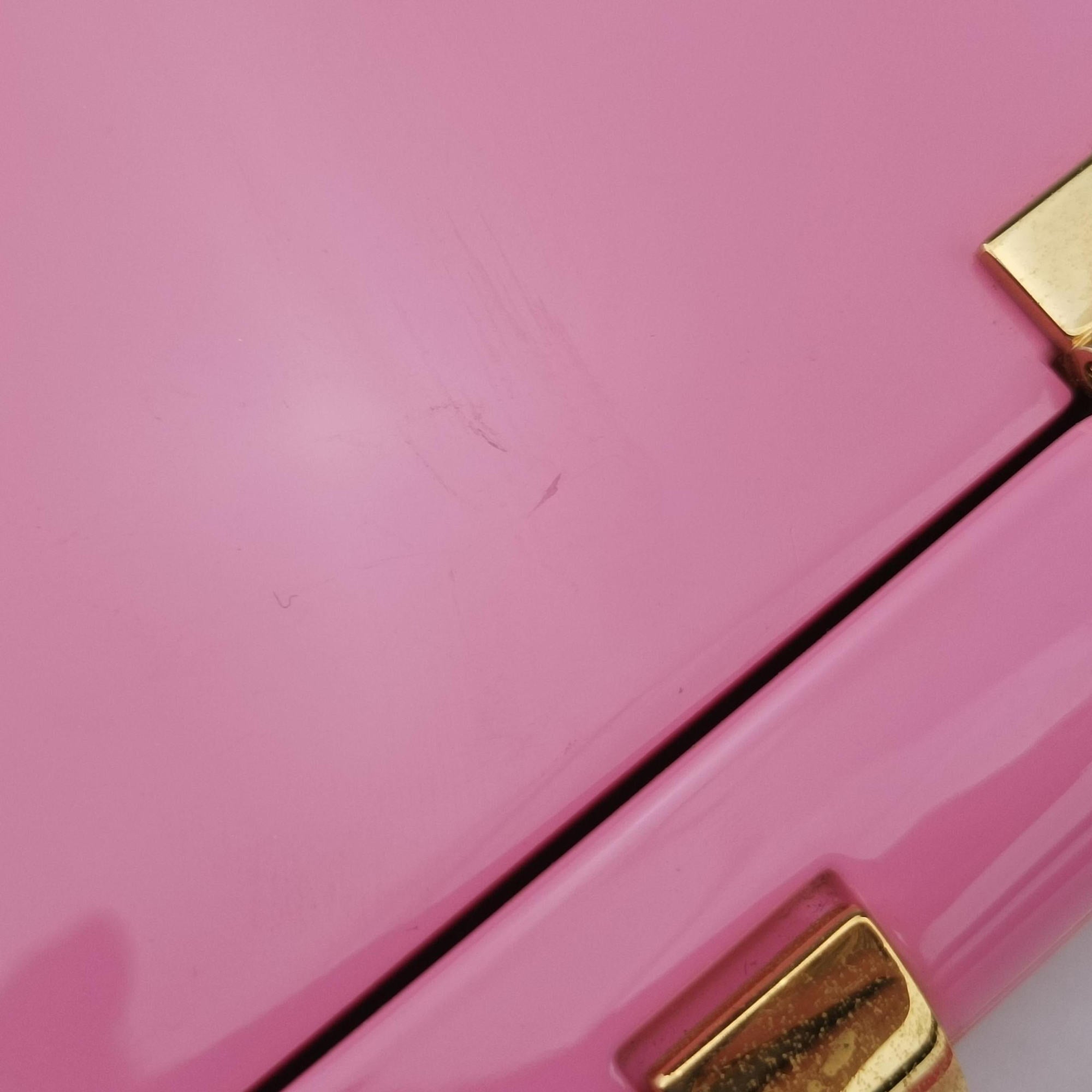Pre-owned Gucci Sylvie 1969 Acrylic Mini Hand Pink Acrylic 589482 shoulderbag | stylenewstar