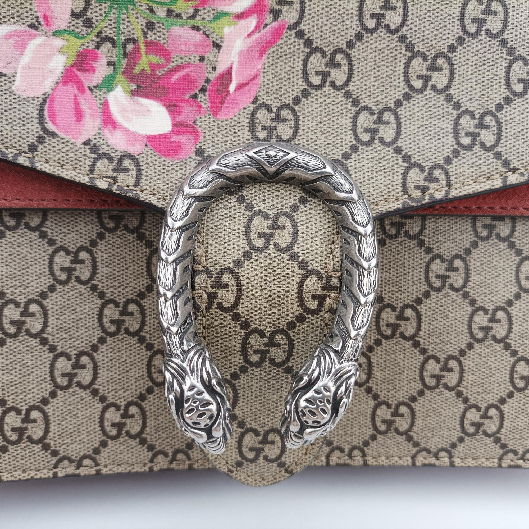 Vintage Gucci Dionysus beige×red×multi PVC coated canvas × suede 400249 shoulderbag | stylenewstar