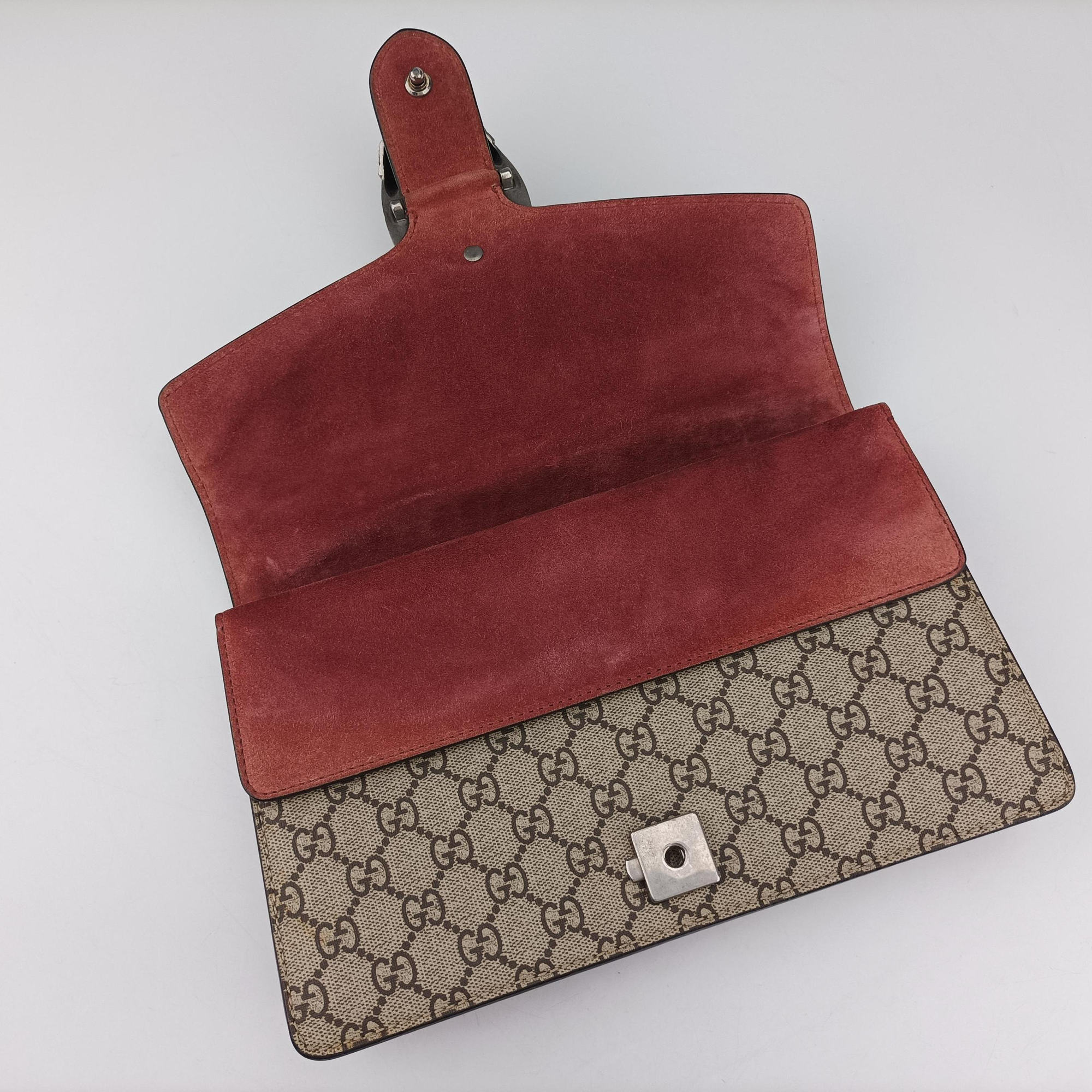 Vintage Gucci Dionysus beige×red×multi PVC coated canvas × suede 400249 shoulderbag | stylenewstar