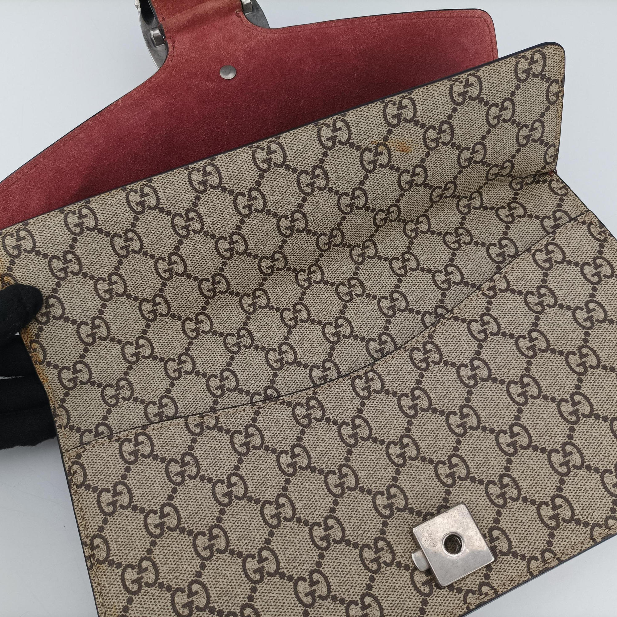 Vintage Gucci Dionysus beige×red×multi PVC coated canvas × suede 400249 shoulderbag | stylenewstar
