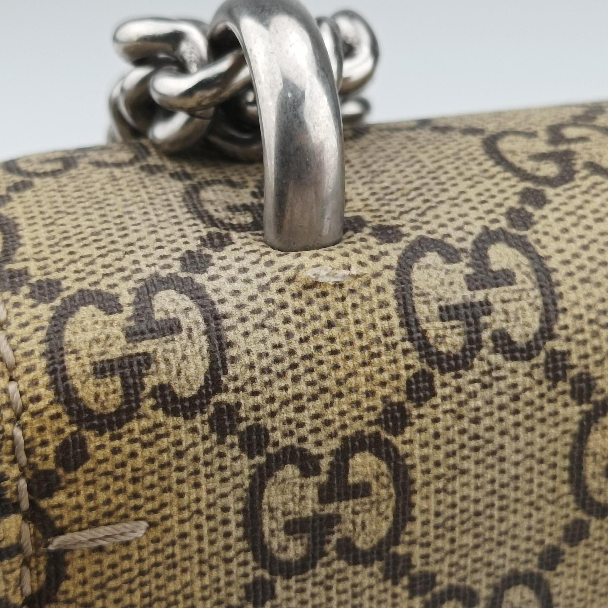 Vintage Gucci Dionysus beige×red×multi PVC coated canvas × suede 400249 shoulderbag | stylenewstar
