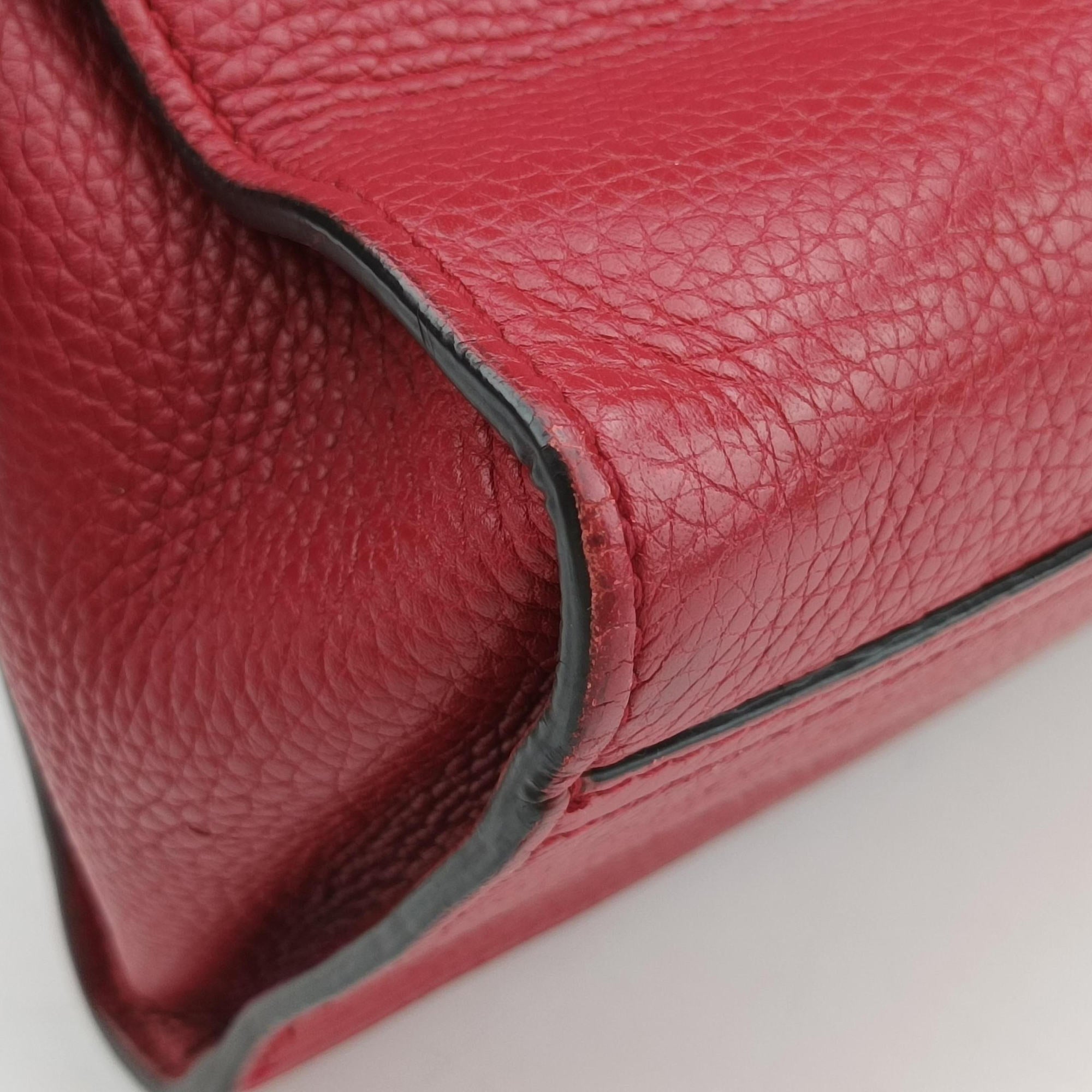 Pre-owned Gucci GG Marmont Red Leather 421890 shoulderbag | stylenewstar