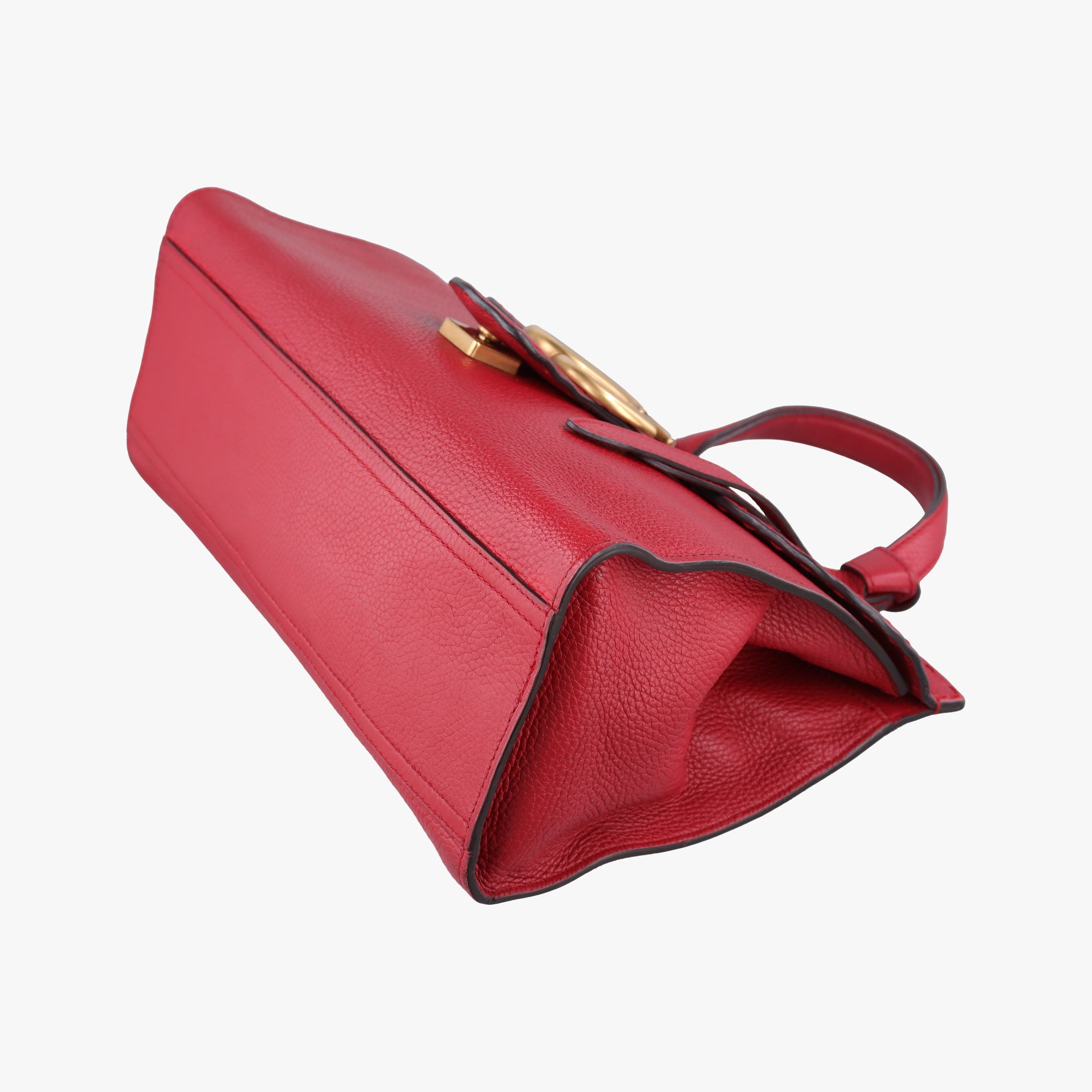 Pre-owned Gucci GG Marmont Red Leather 421890 shoulderbag | stylenewstar