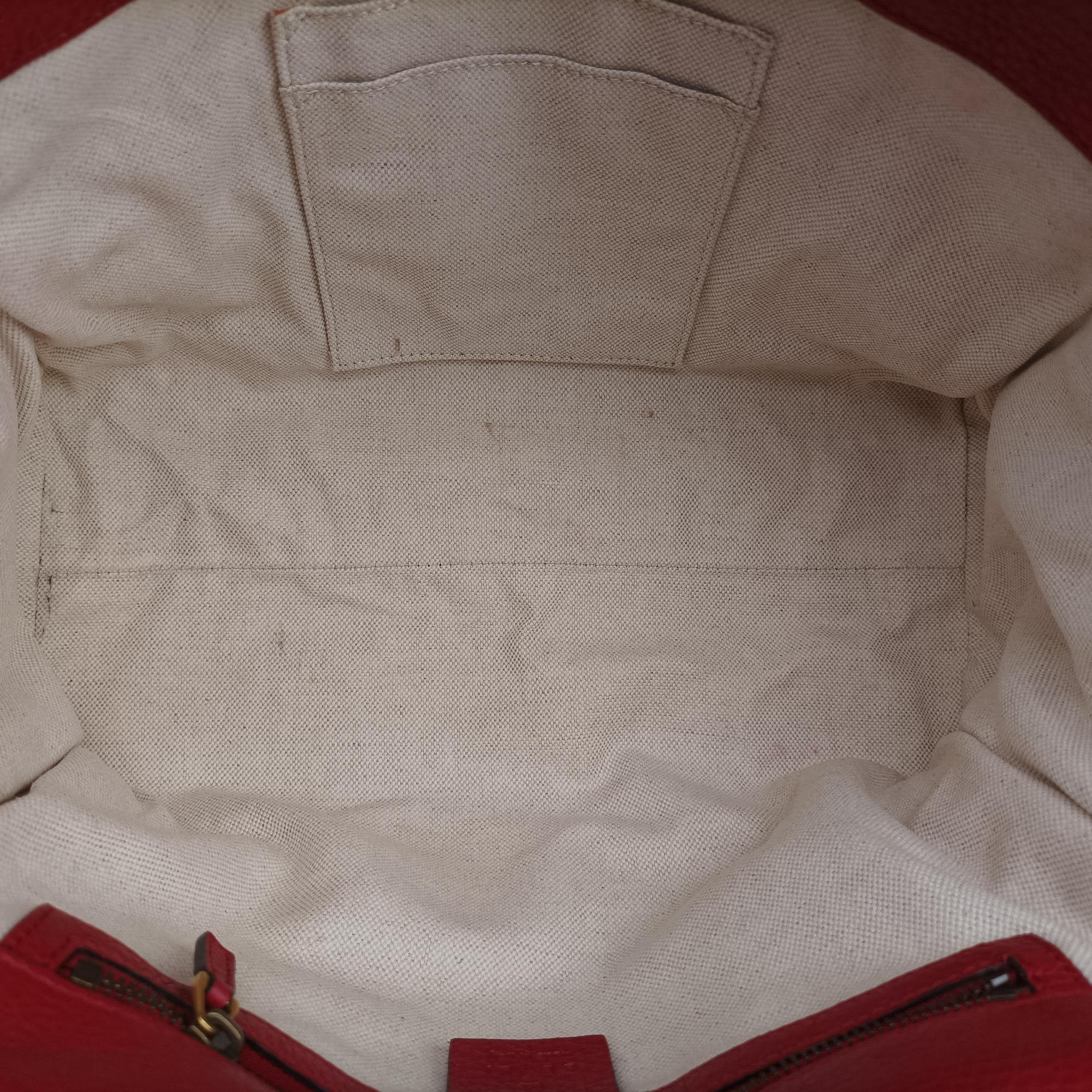 Pre-owned Gucci GG Marmont Red Leather 421890 shoulderbag | stylenewstar