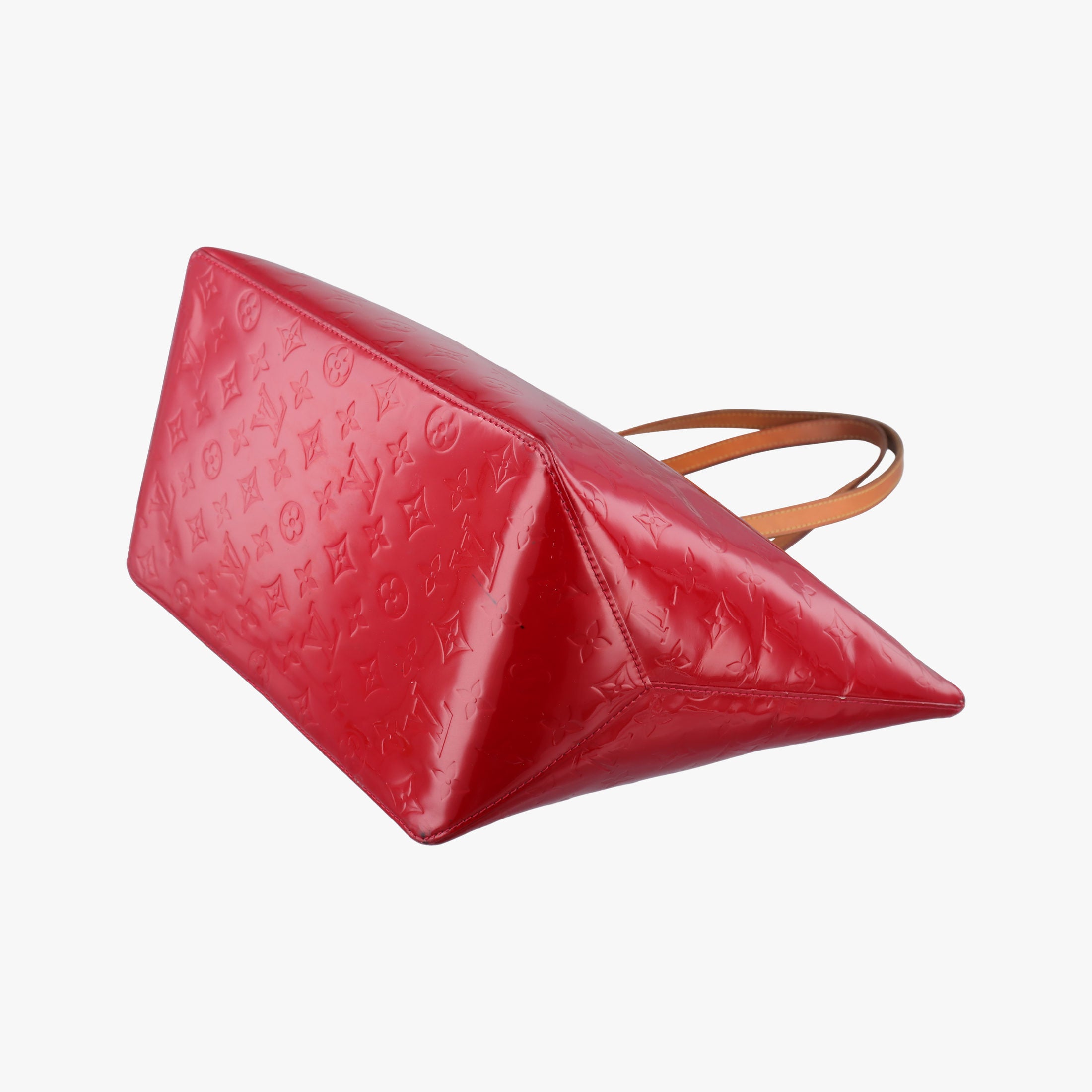 Pre-owned Louis Vuitton Bellevue GM Pomme d'Amour Vernis M93587 handbag | stylenewstar