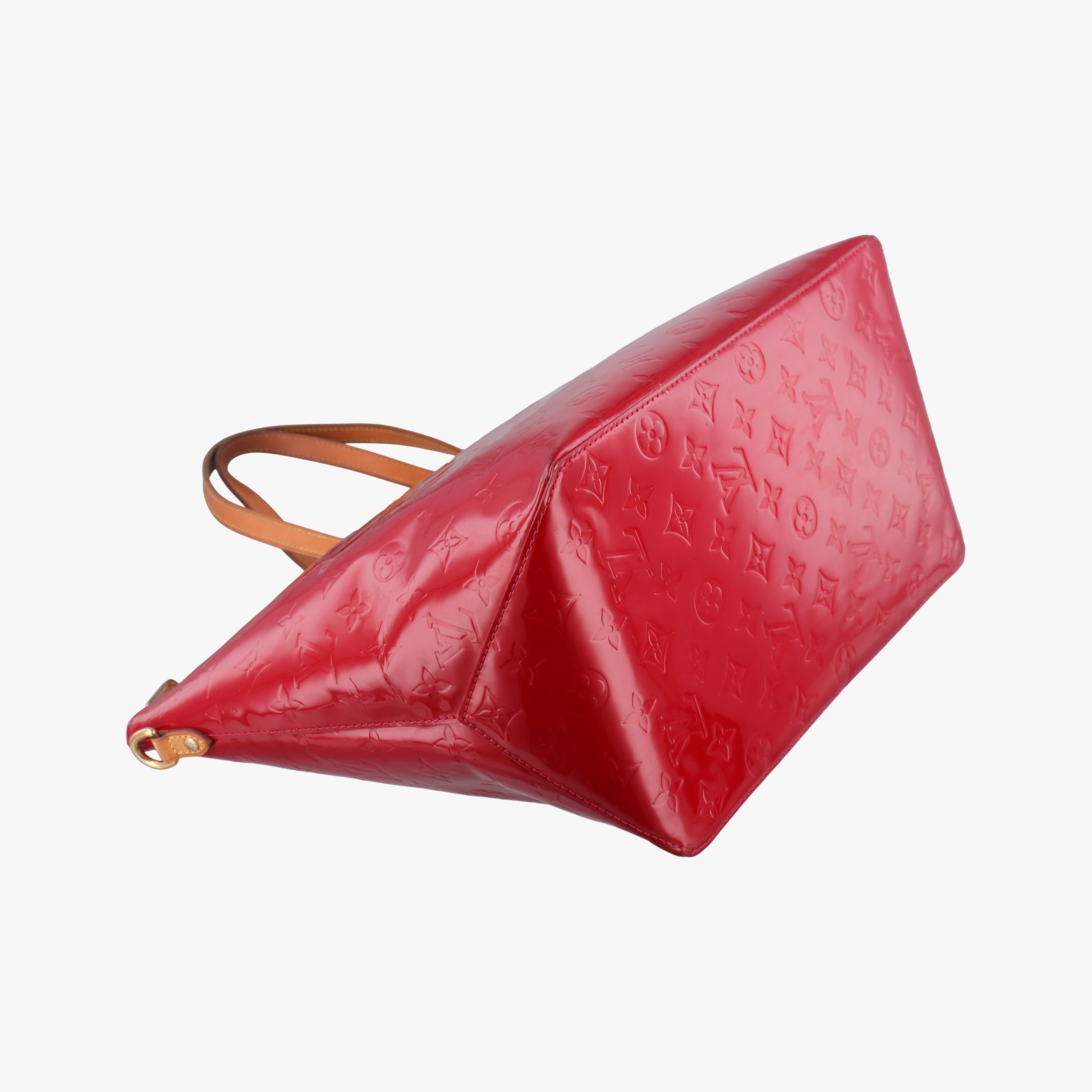 Pre-owned Louis Vuitton Bellevue GM Pomme d'Amour Vernis M93587 handbag | stylenewstar