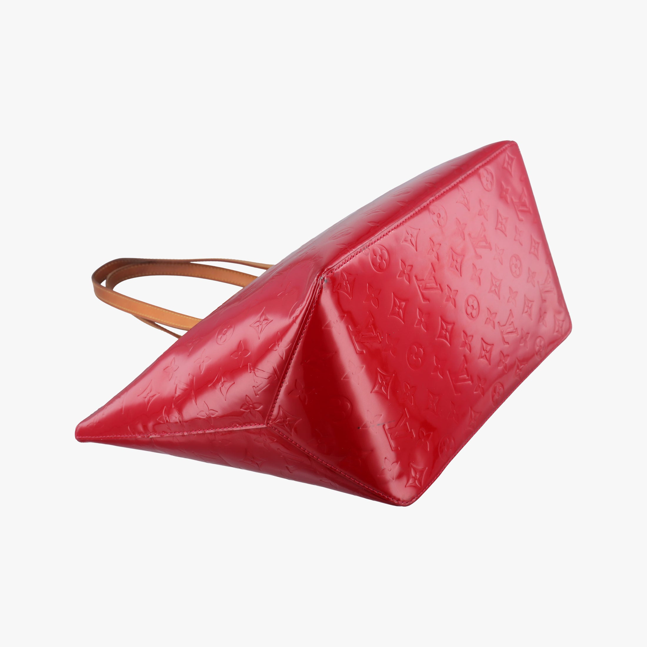 Pre-owned Louis Vuitton Bellevue GM Pomme d'Amour Vernis M93587 handbag | stylenewstar
