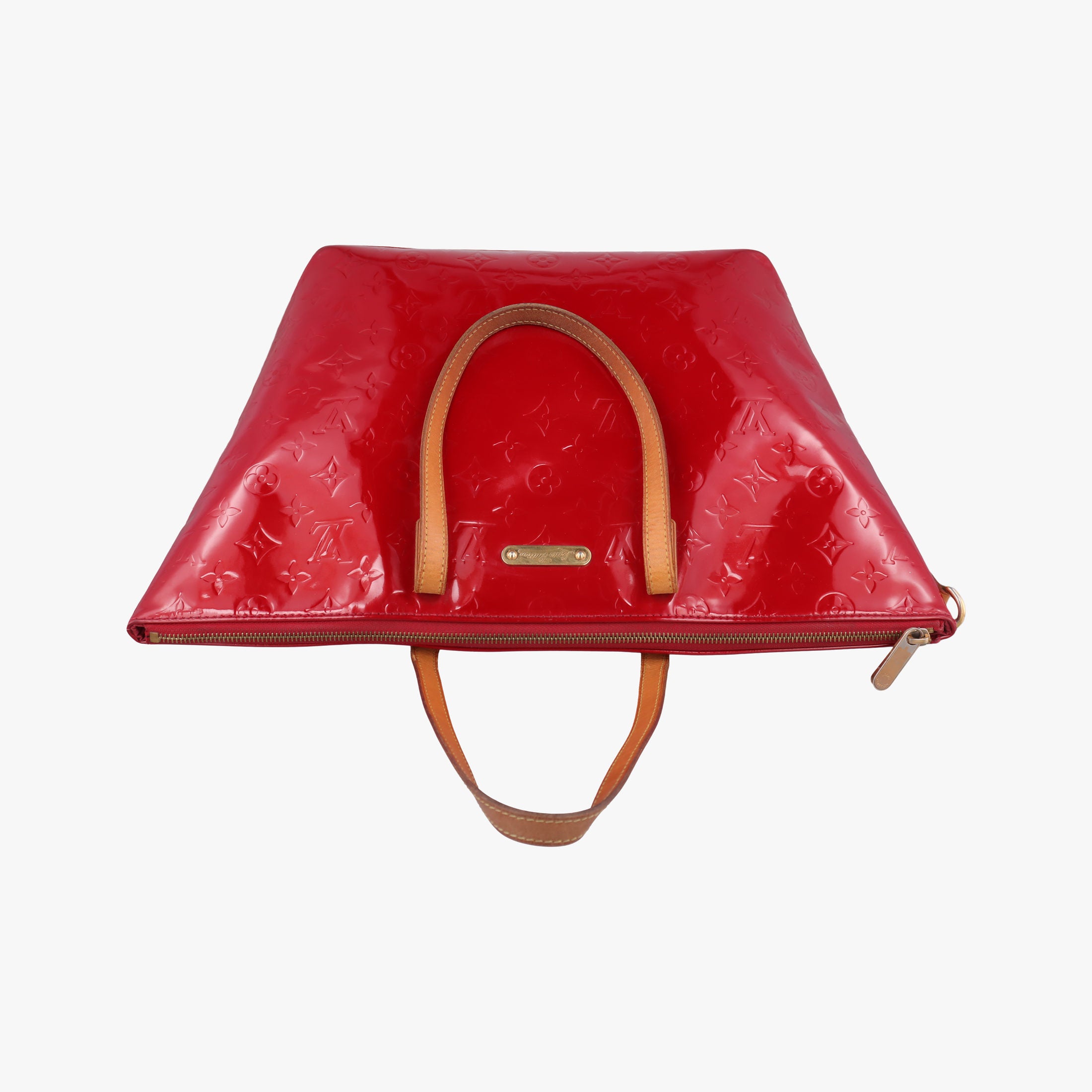 Pre-owned Louis Vuitton Bellevue GM Pomme d'Amour Vernis M93587 handbag | stylenewstar