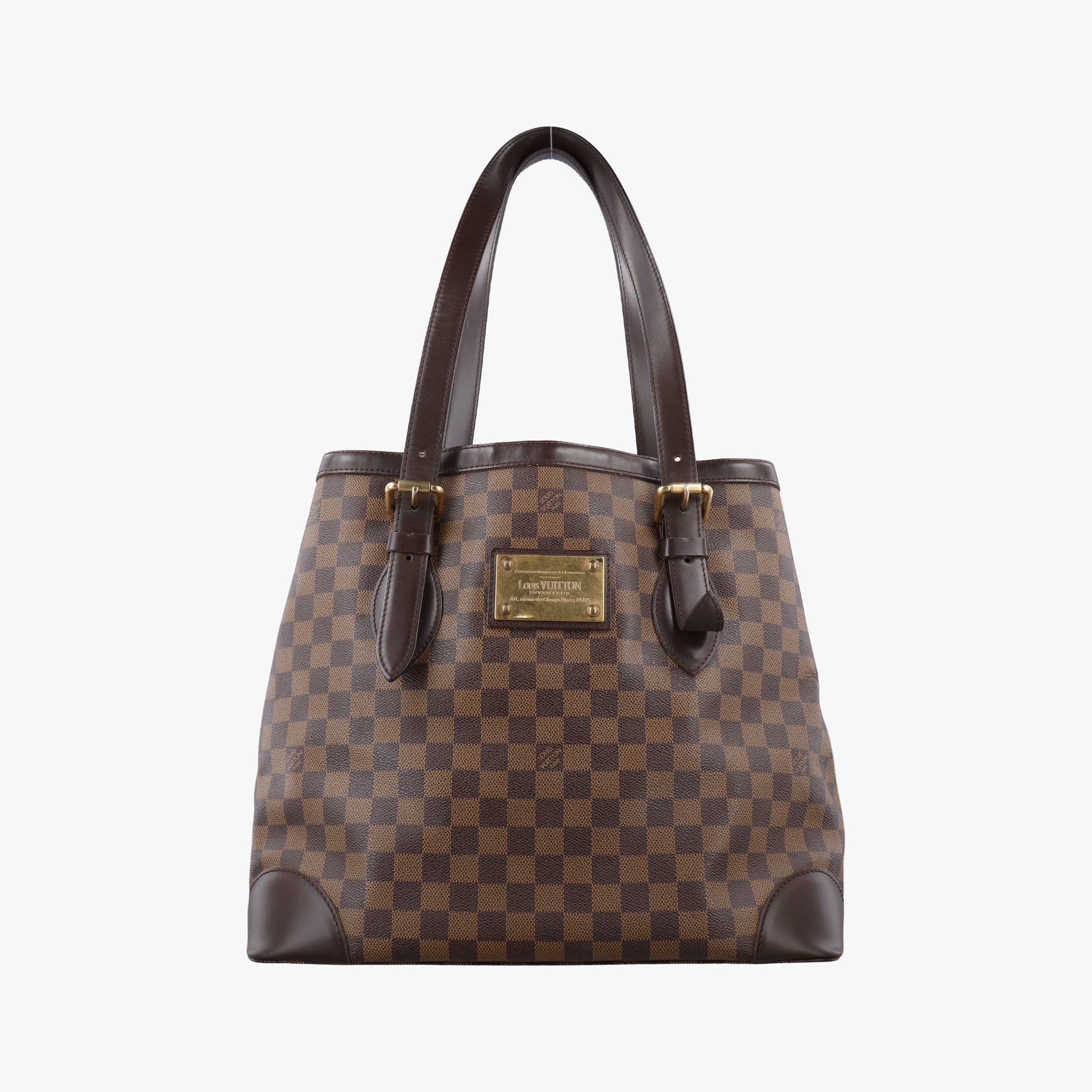Vintage Louis Vuitton HAMPSTEAD GM EBENE Damier Canvas N51203 shoulderbag | stylenewstar