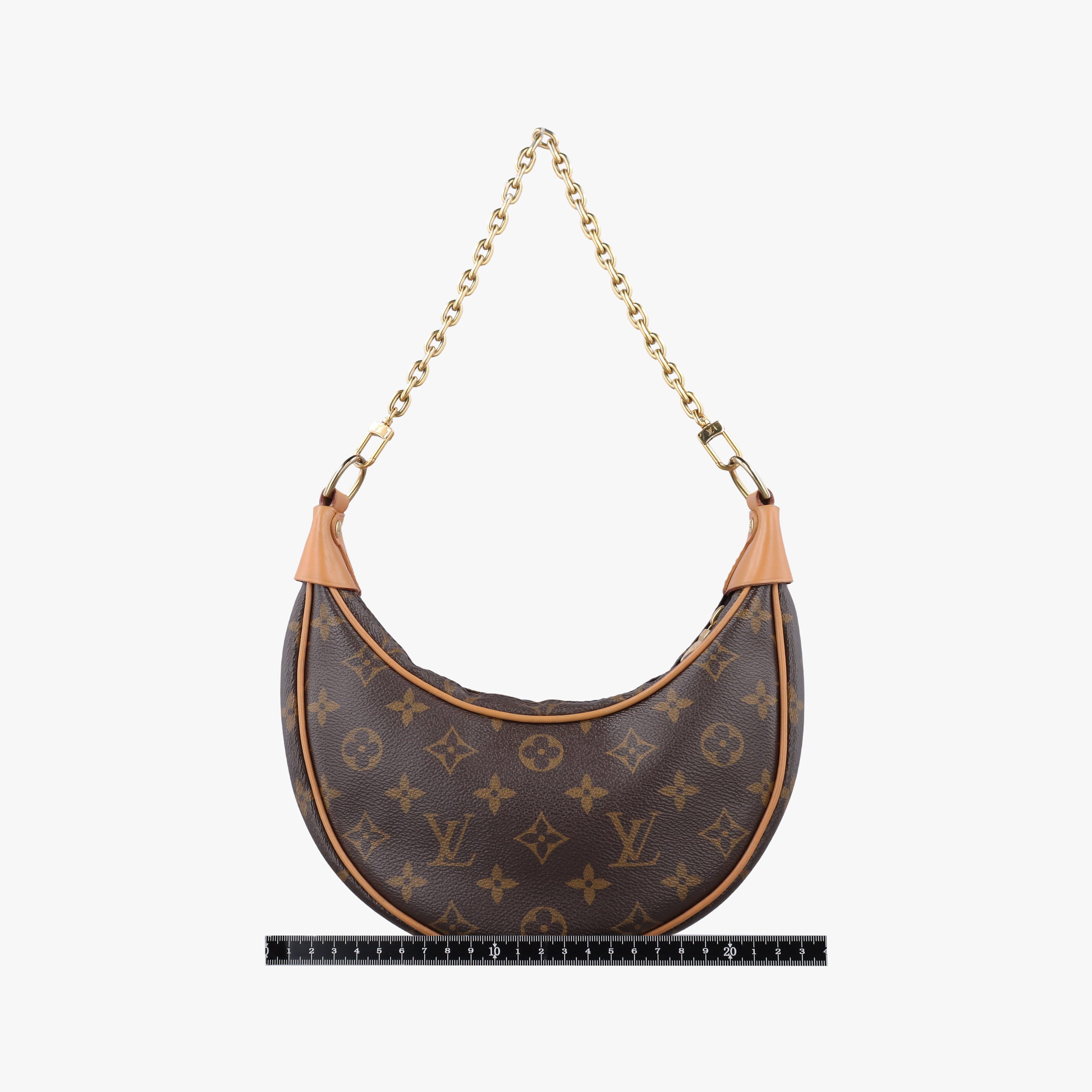 Pre-owned Louis Vuitton LOOP Brown×Beige Monogram Canvas M81098 shoulderbag | stylenewstar