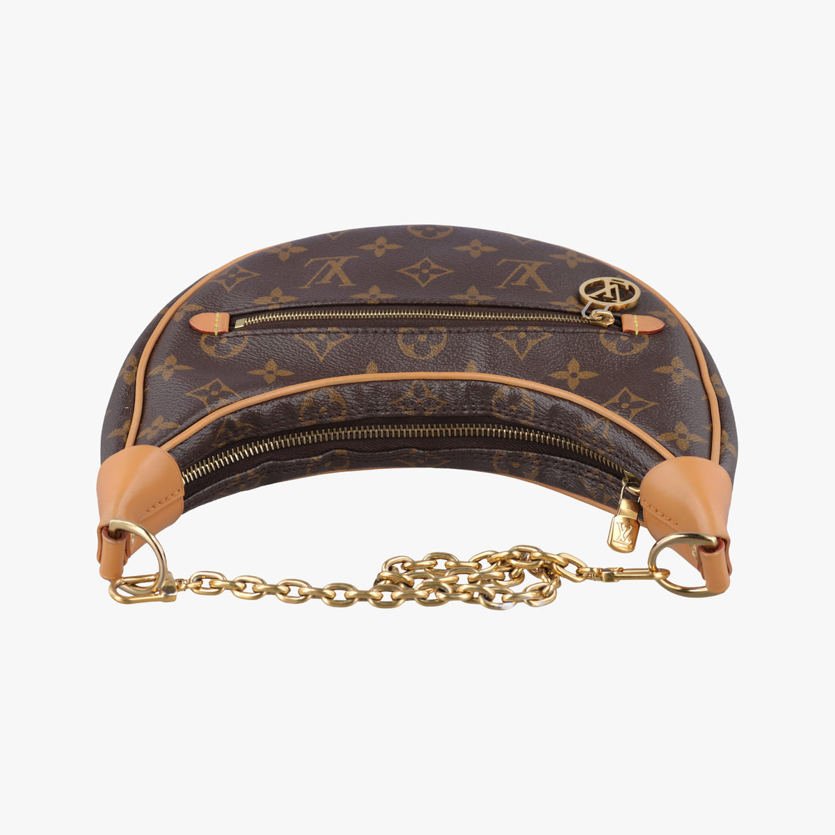 Pre-owned Louis Vuitton LOOP Brown×Beige Monogram Canvas M81098 shoulderbag | stylenewstar