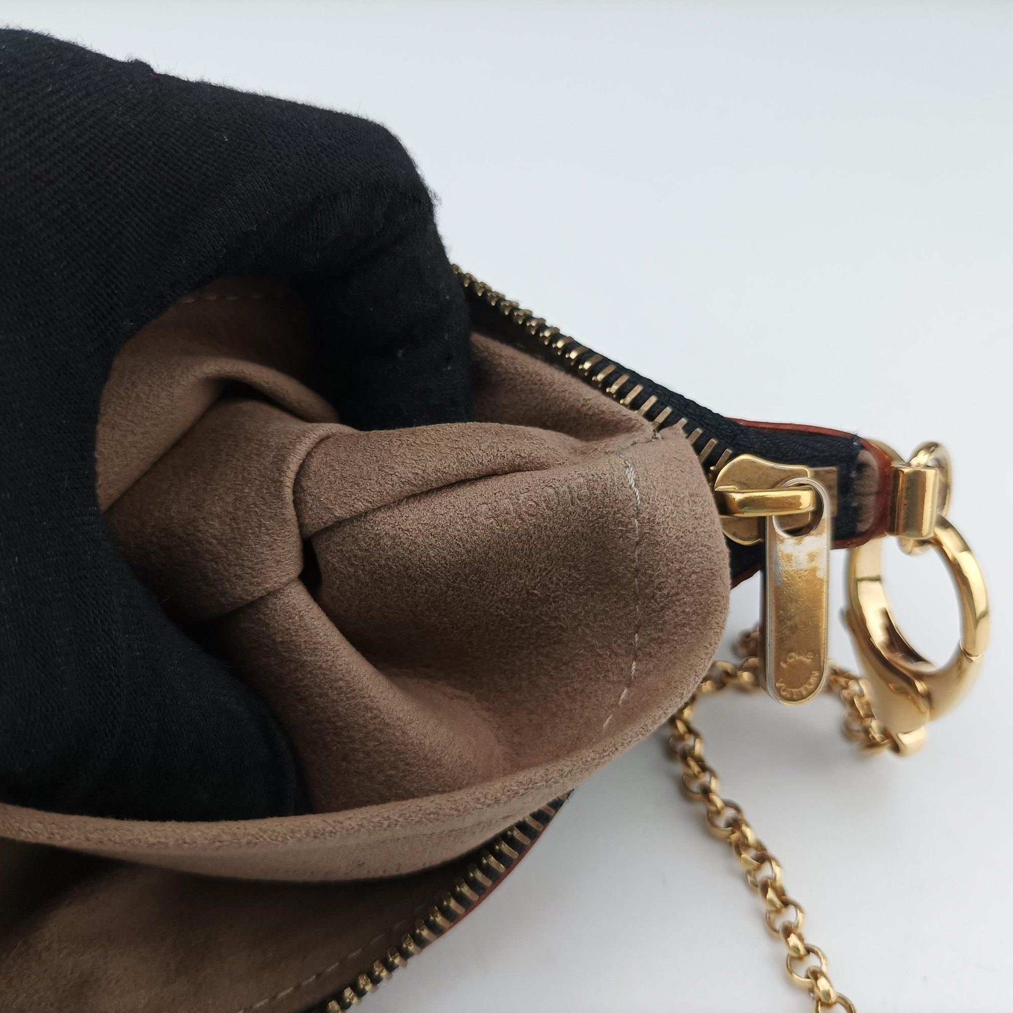 Pre-owned Louis Vuitton Pochette Mira MM Noir Monogram Multicolor M60097 handbag | stylenewstar