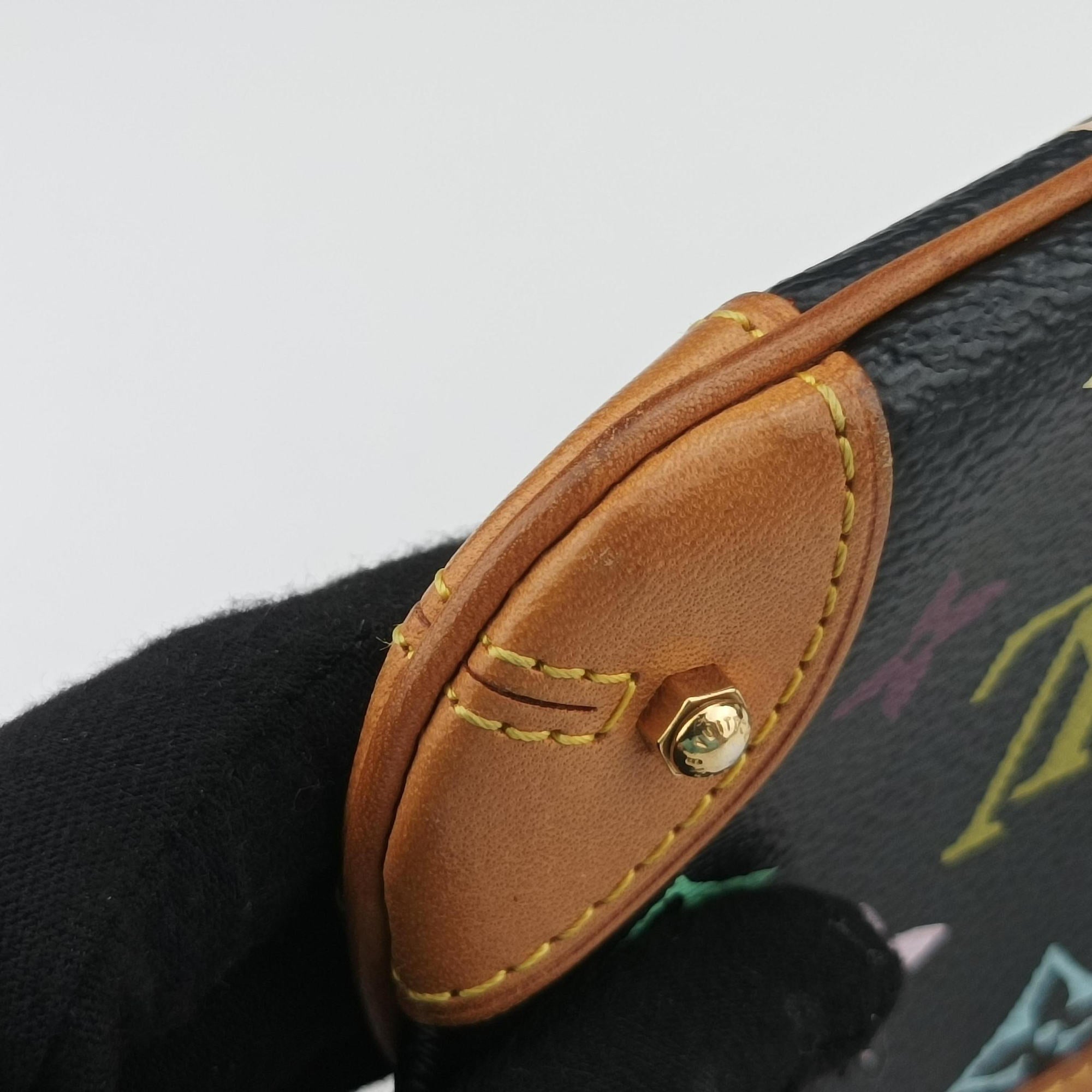 Pre-owned Louis Vuitton Pochette Mira MM Noir Monogram Multicolor M60097 handbag | stylenewstar