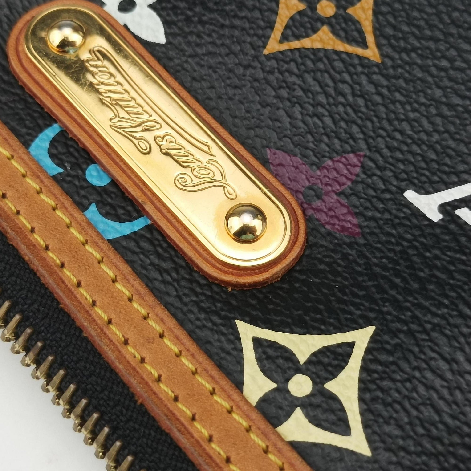 Pre-owned Louis Vuitton Pochette Mira MM Noir Monogram Multicolor M60097 handbag | stylenewstar