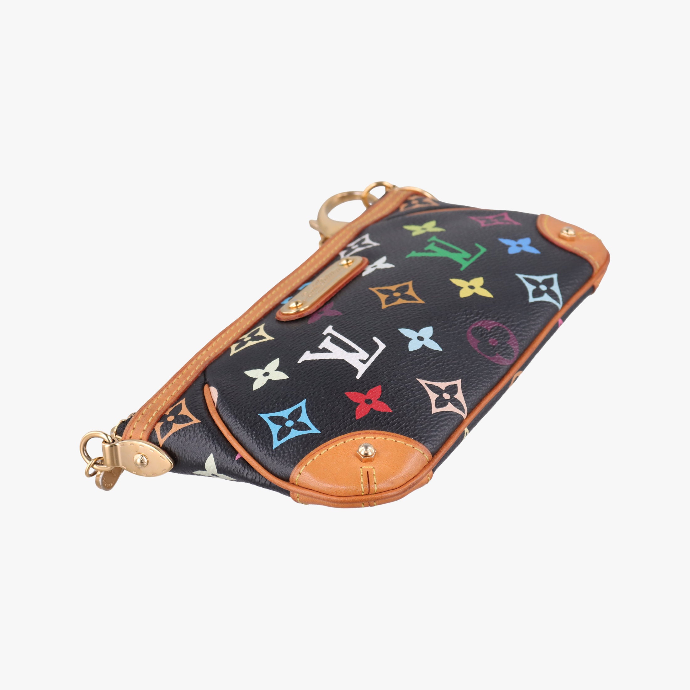 Pre-owned Louis Vuitton Pochette Mira MM Noir Monogram Multicolor M60097 handbag | stylenewstar