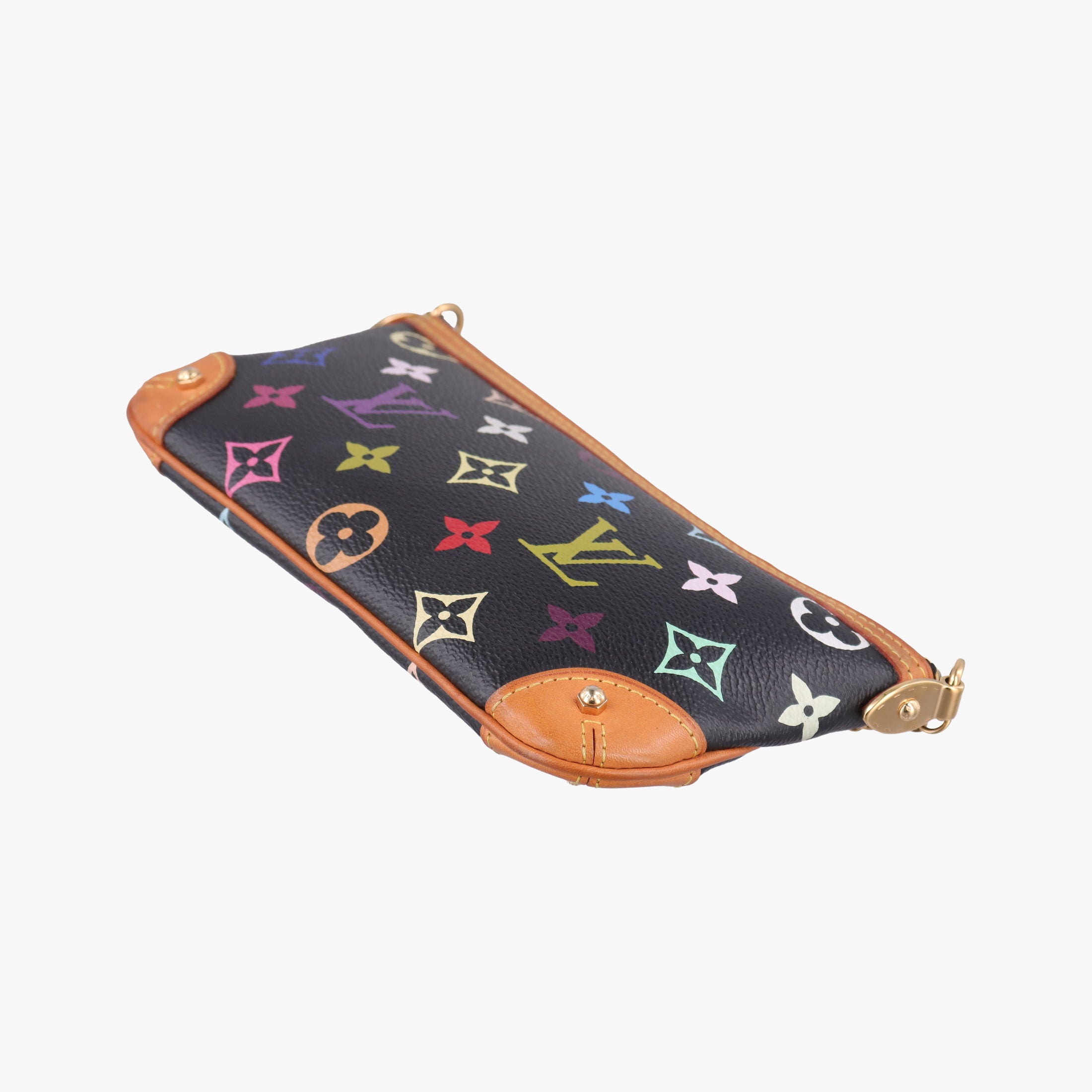 Pre-owned Louis Vuitton Pochette Mira MM Noir Monogram Multicolor M60097 handbag | stylenewstar