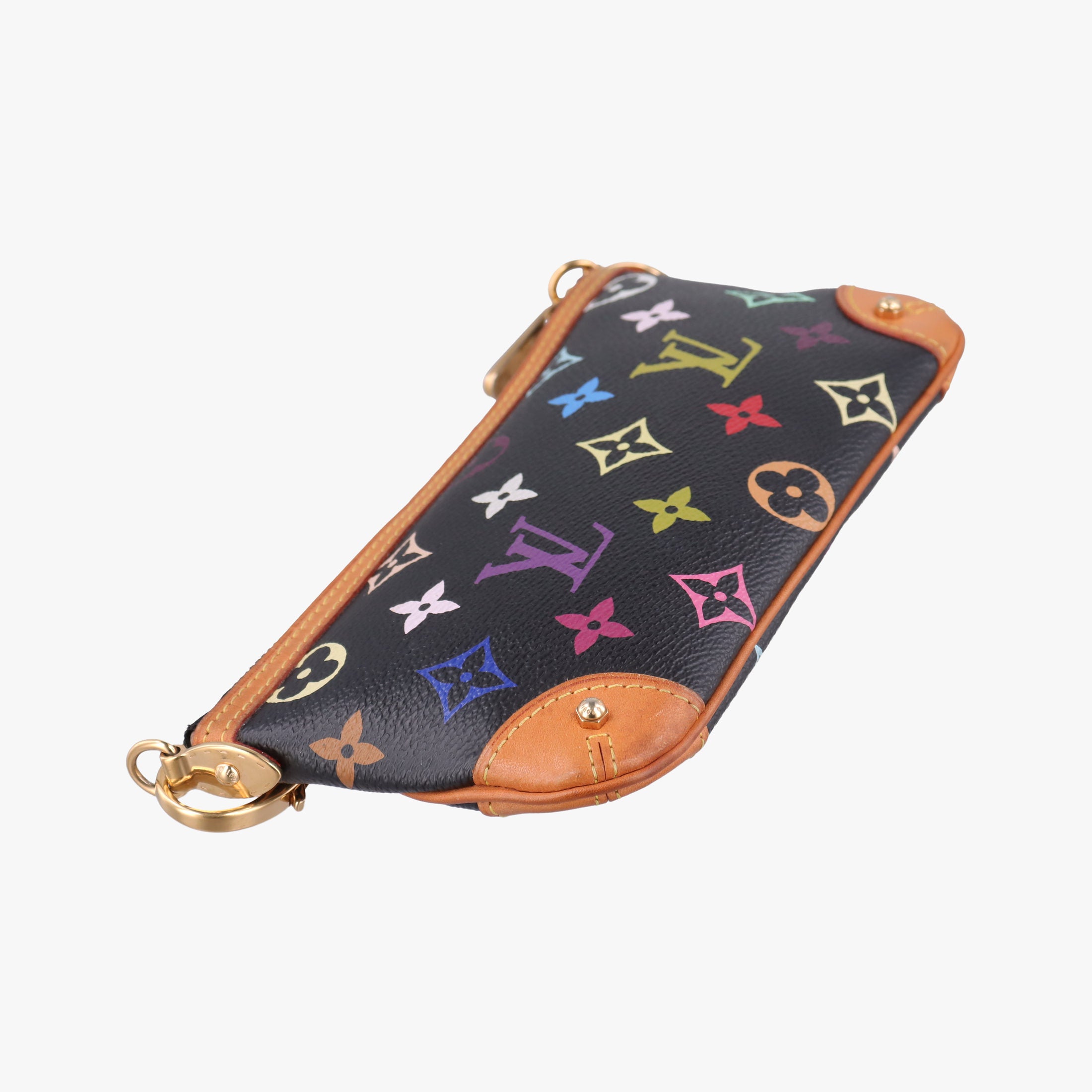 Pre-owned Louis Vuitton Pochette Mira MM Noir Monogram Multicolor M60097 handbag | stylenewstar