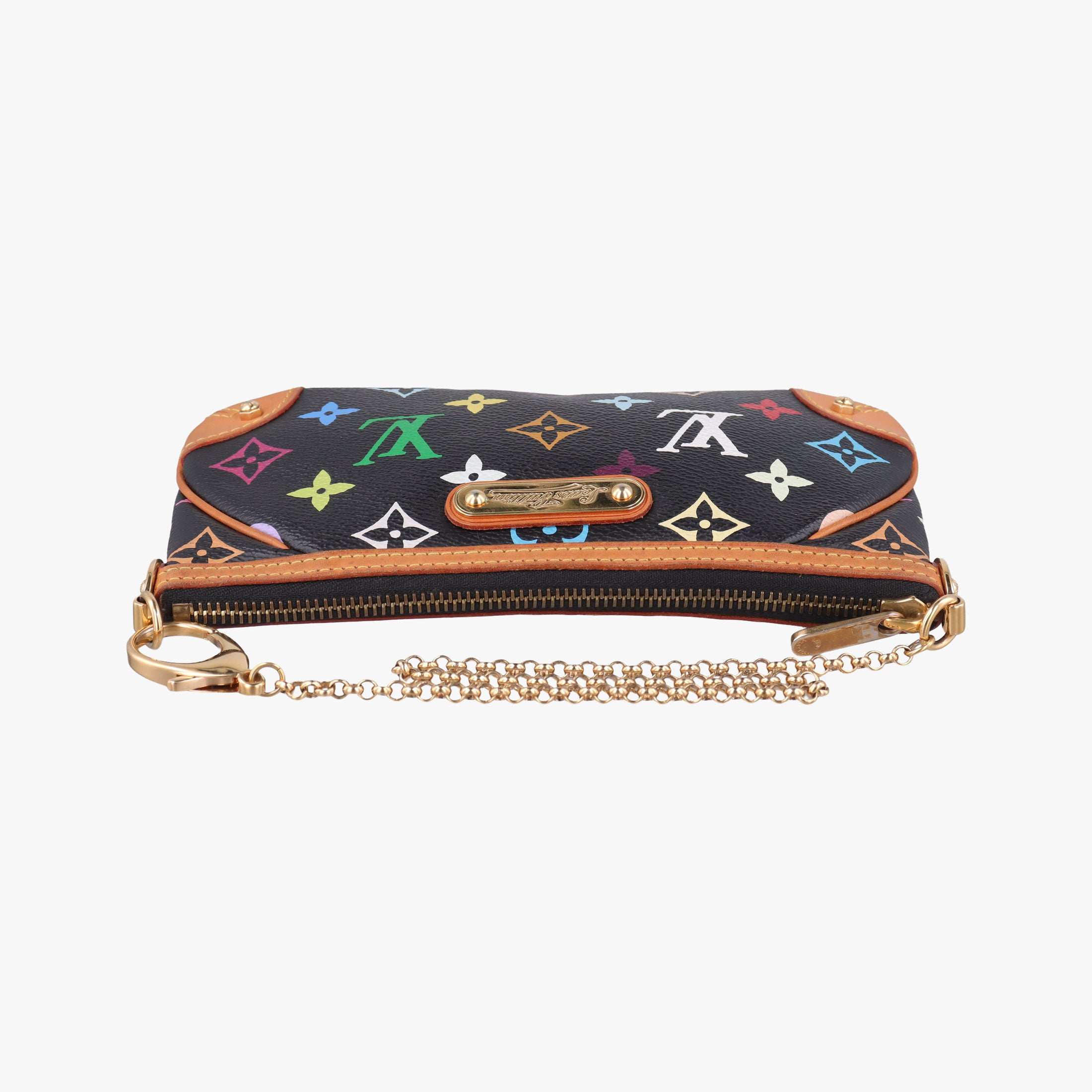 Pre-owned Louis Vuitton Pochette Mira MM Noir Monogram Multicolor M60097 handbag | stylenewstar