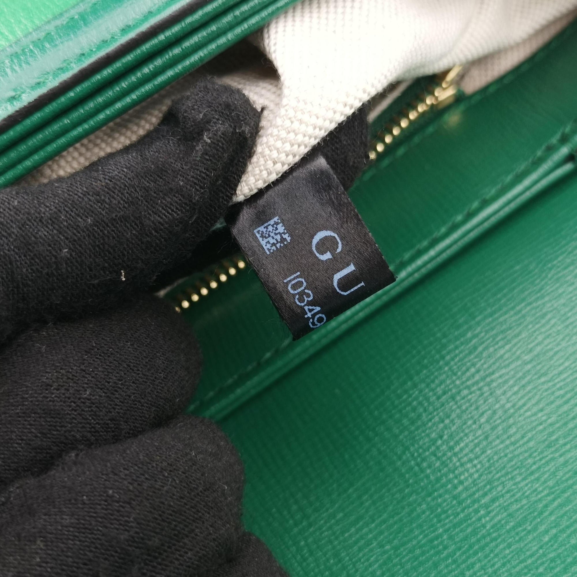 Secondhand Gucci The Hacker Project Horsebit 1955 Green Leather 602204 shoulderbag | stylenewstar