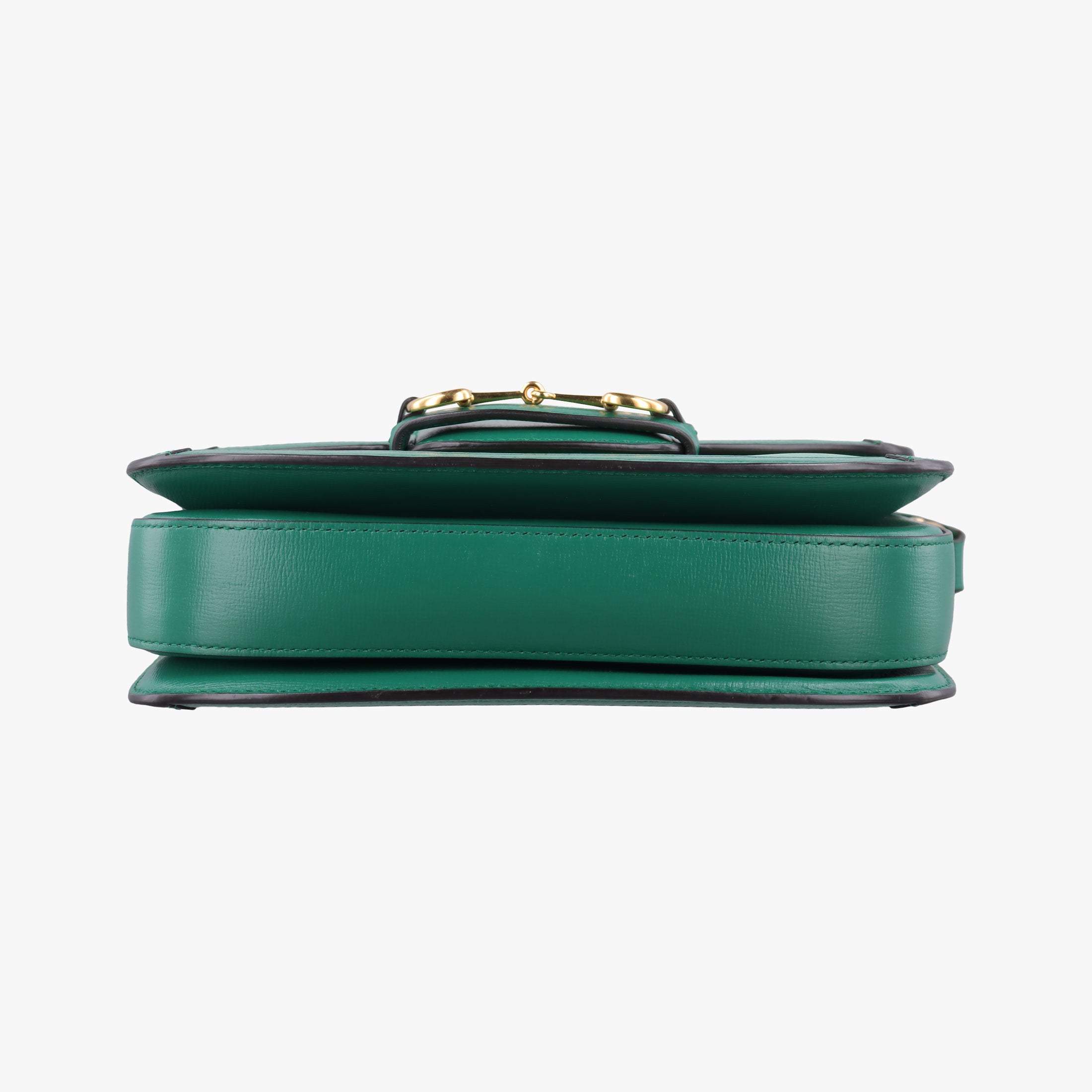Secondhand Gucci The Hacker Project Horsebit 1955 Green Leather 602204 shoulderbag | stylenewstar