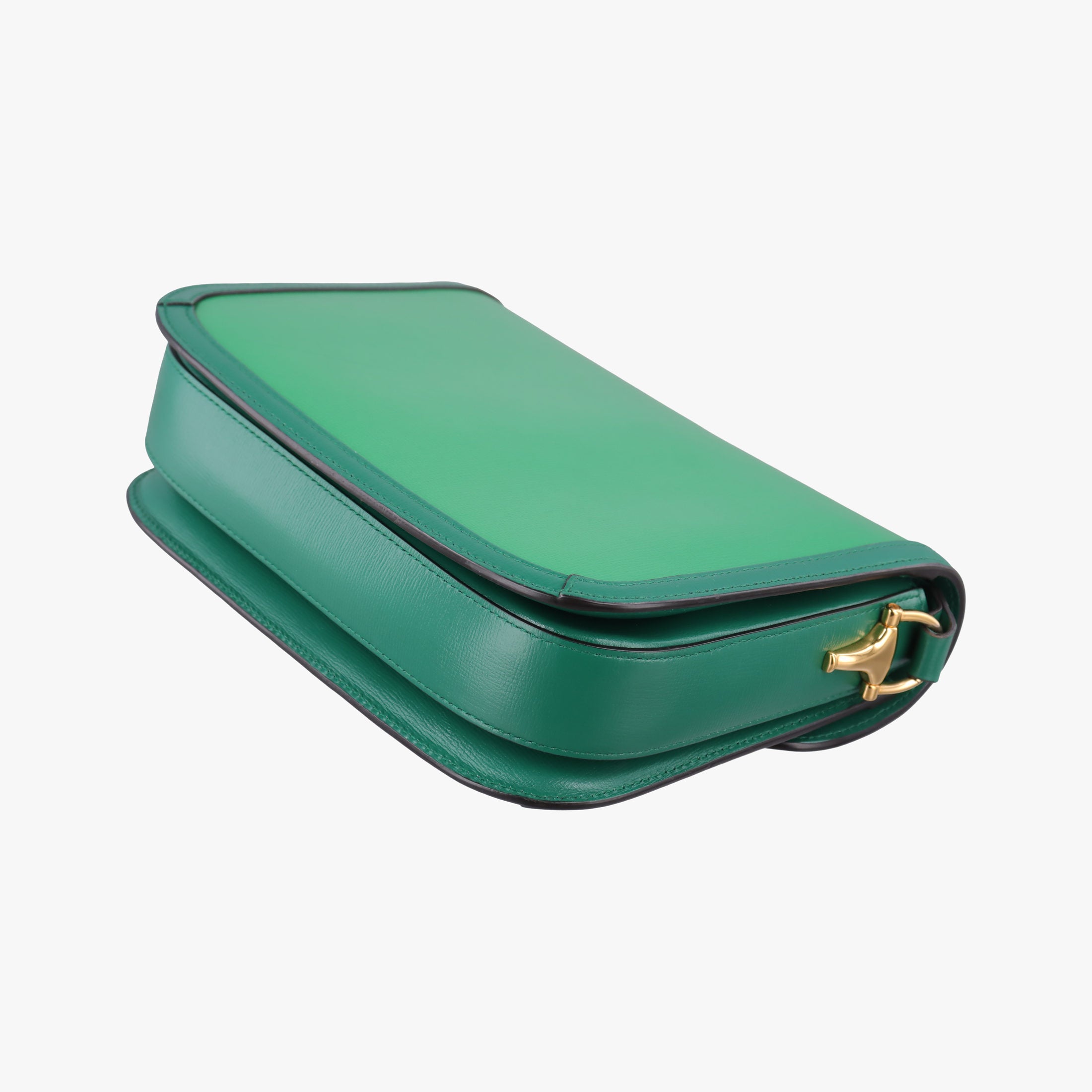 Secondhand Gucci The Hacker Project Horsebit 1955 Green Leather 602204 shoulderbag | stylenewstar