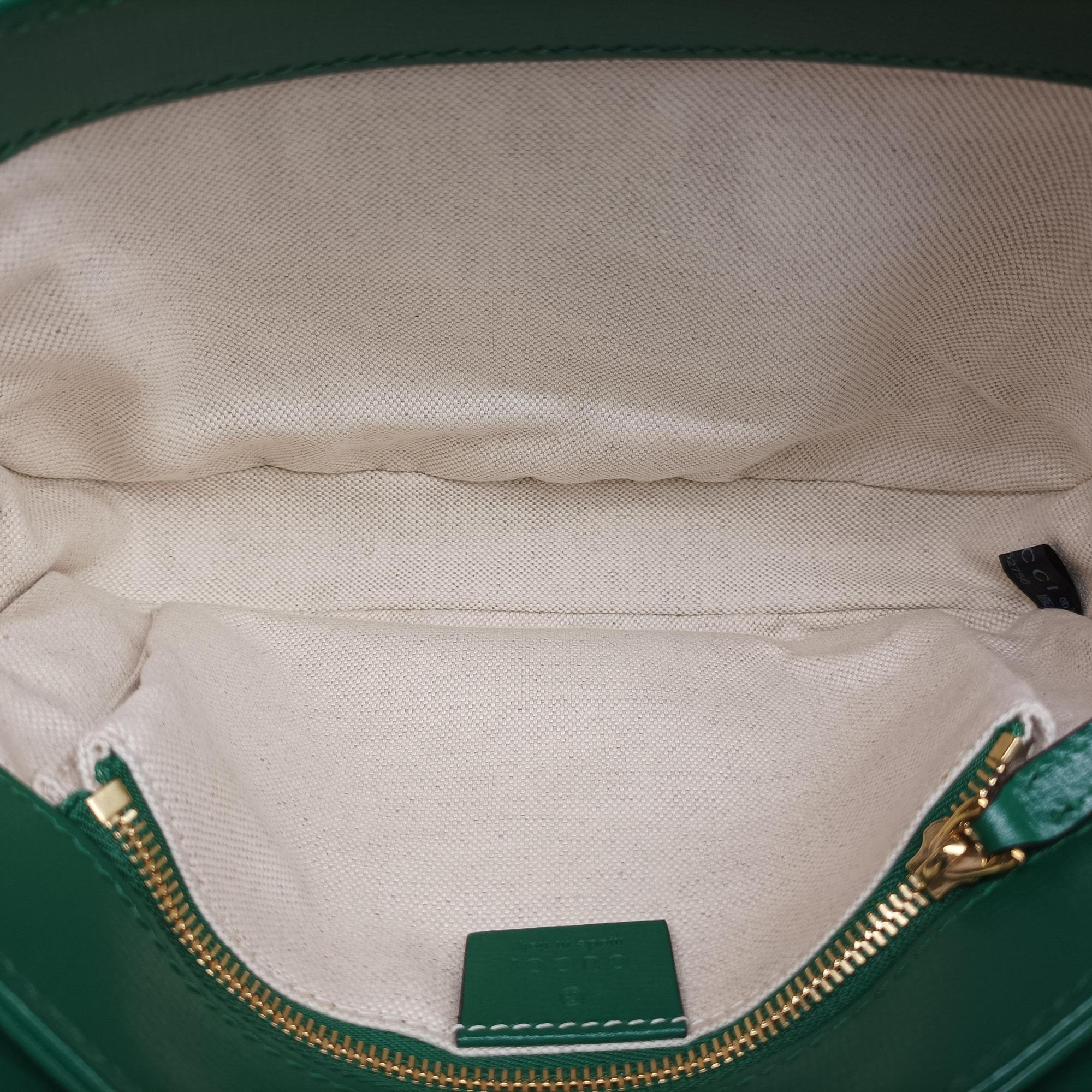 Secondhand Gucci The Hacker Project Horsebit 1955 Green Leather 602204 shoulderbag | stylenewstar