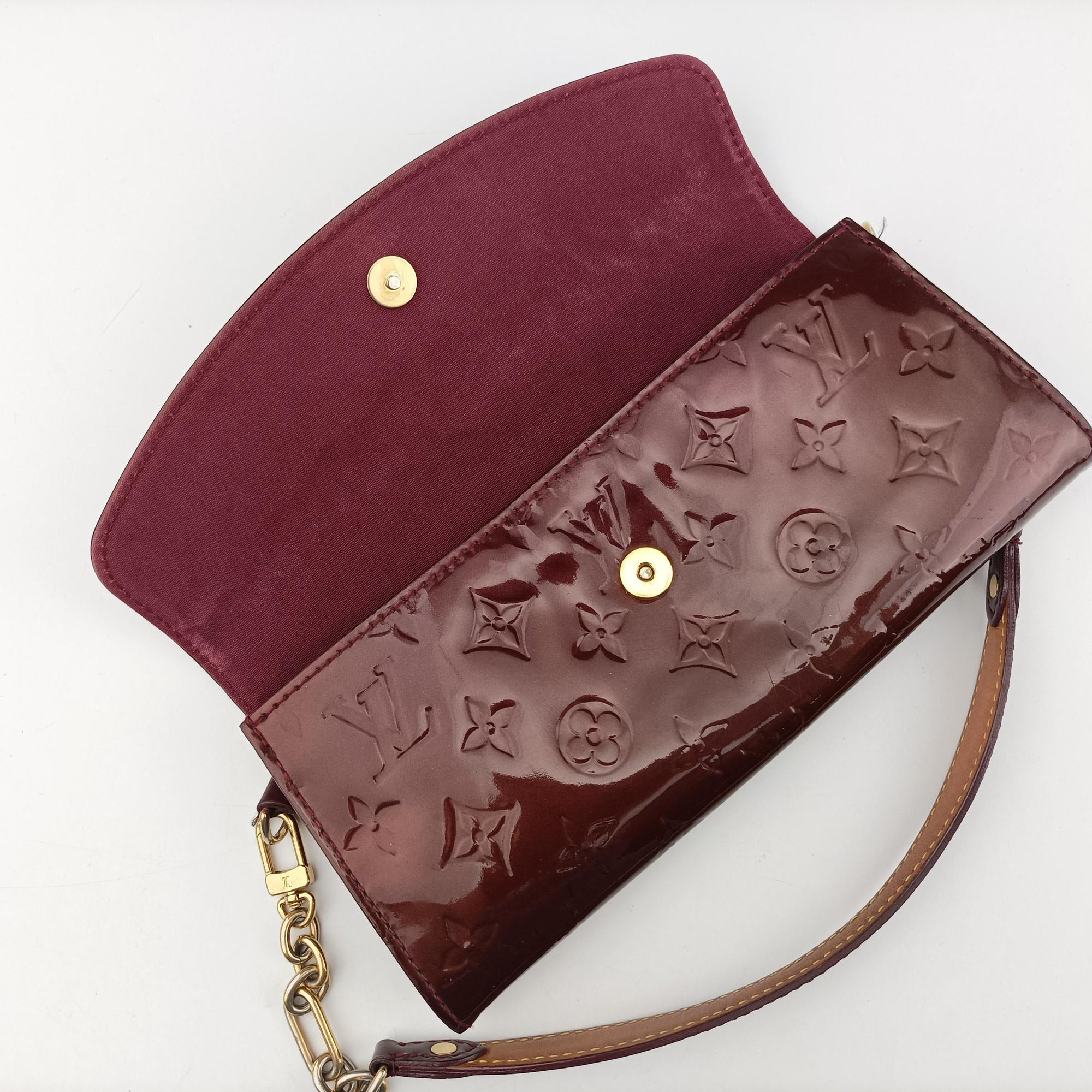 Secondhand Louis Vuitton Sunset Boulevard Monogram Rouge Fauvist Vernis M91679 shoulderbag | stylenewstar