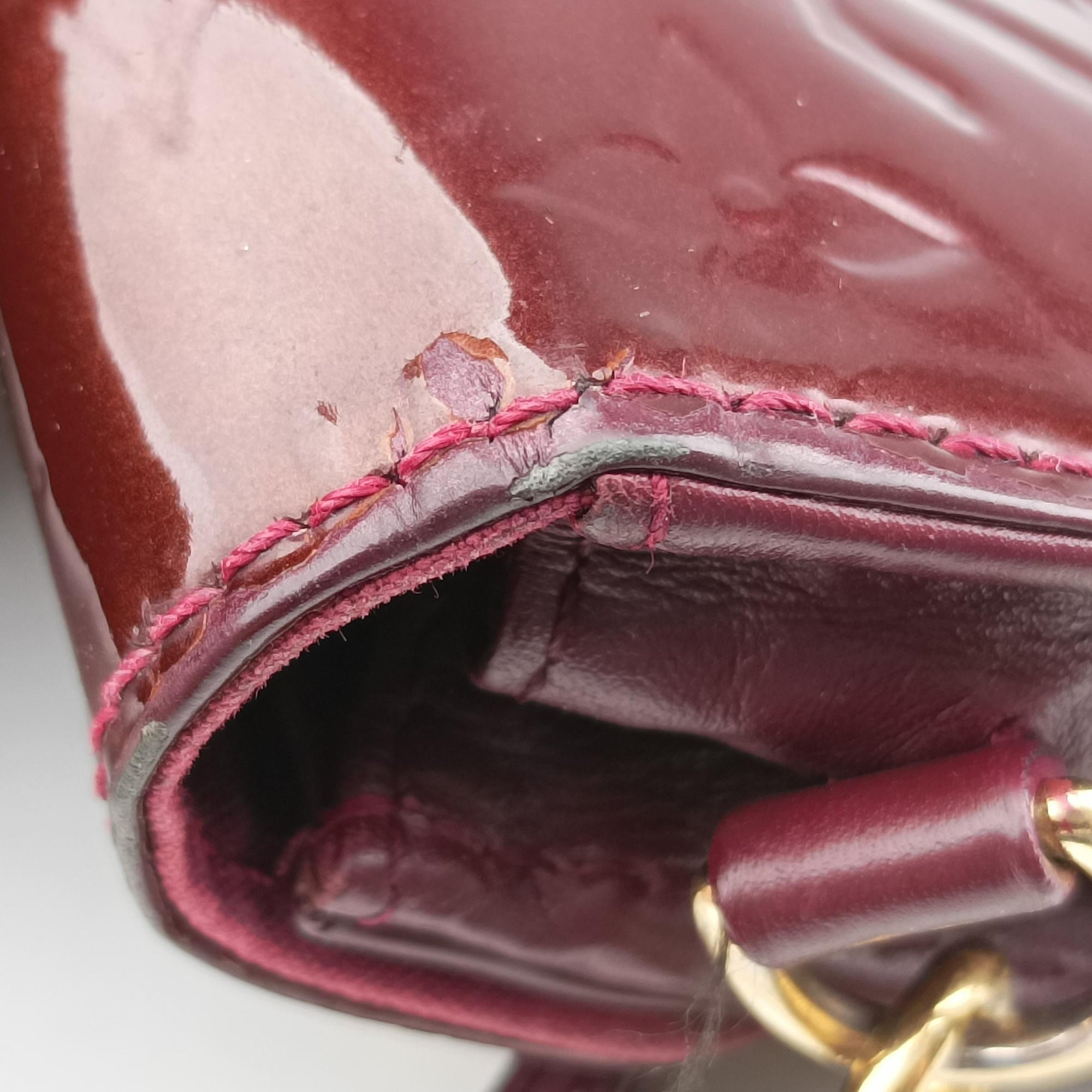 Secondhand Louis Vuitton Sunset Boulevard Monogram Rouge Fauvist Vernis M91679 shoulderbag | stylenewstar