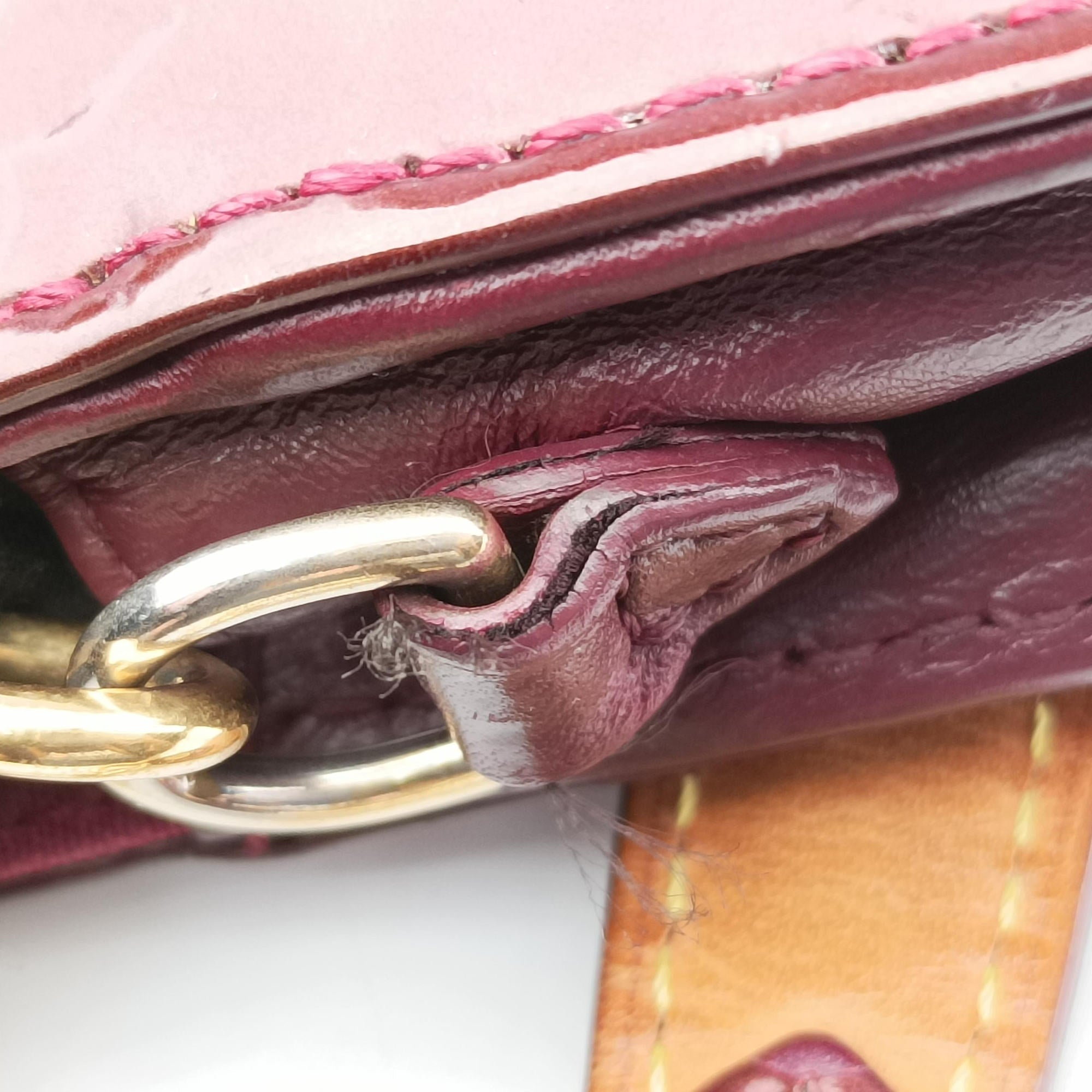Secondhand Louis Vuitton Sunset Boulevard Monogram Rouge Fauvist Vernis M91679 shoulderbag | stylenewstar