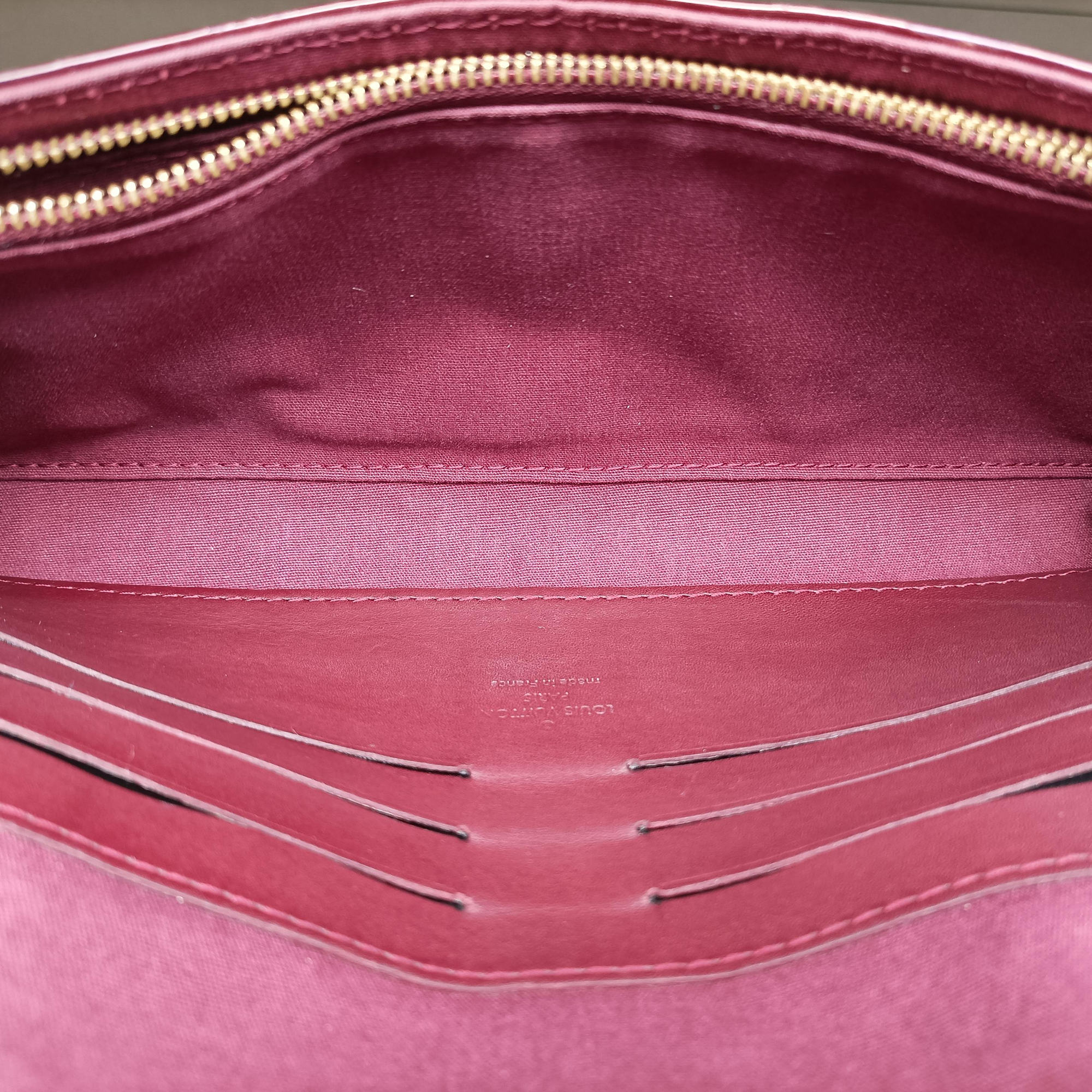Secondhand Louis Vuitton Sunset Boulevard Monogram Rouge Fauvist Vernis M91679 shoulderbag | stylenewstar