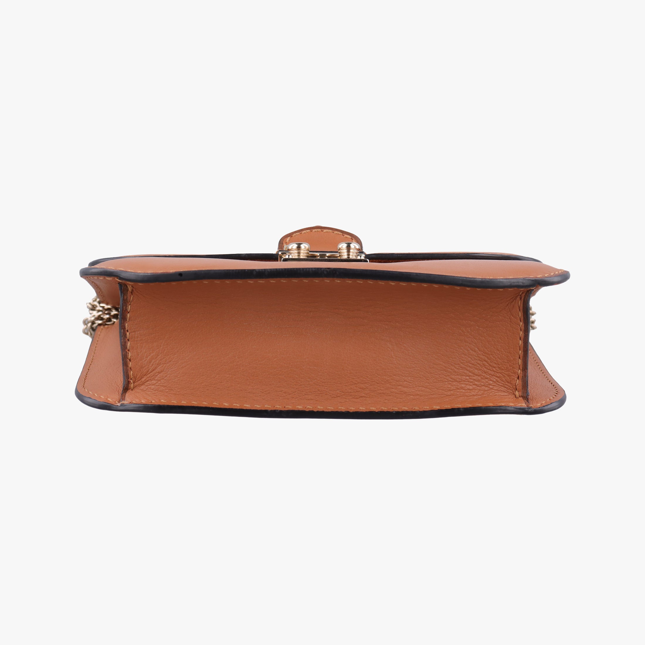 Vintage Valentino Rockstud Glam Lock Orange Leather  shoulderbag | stylenewstar