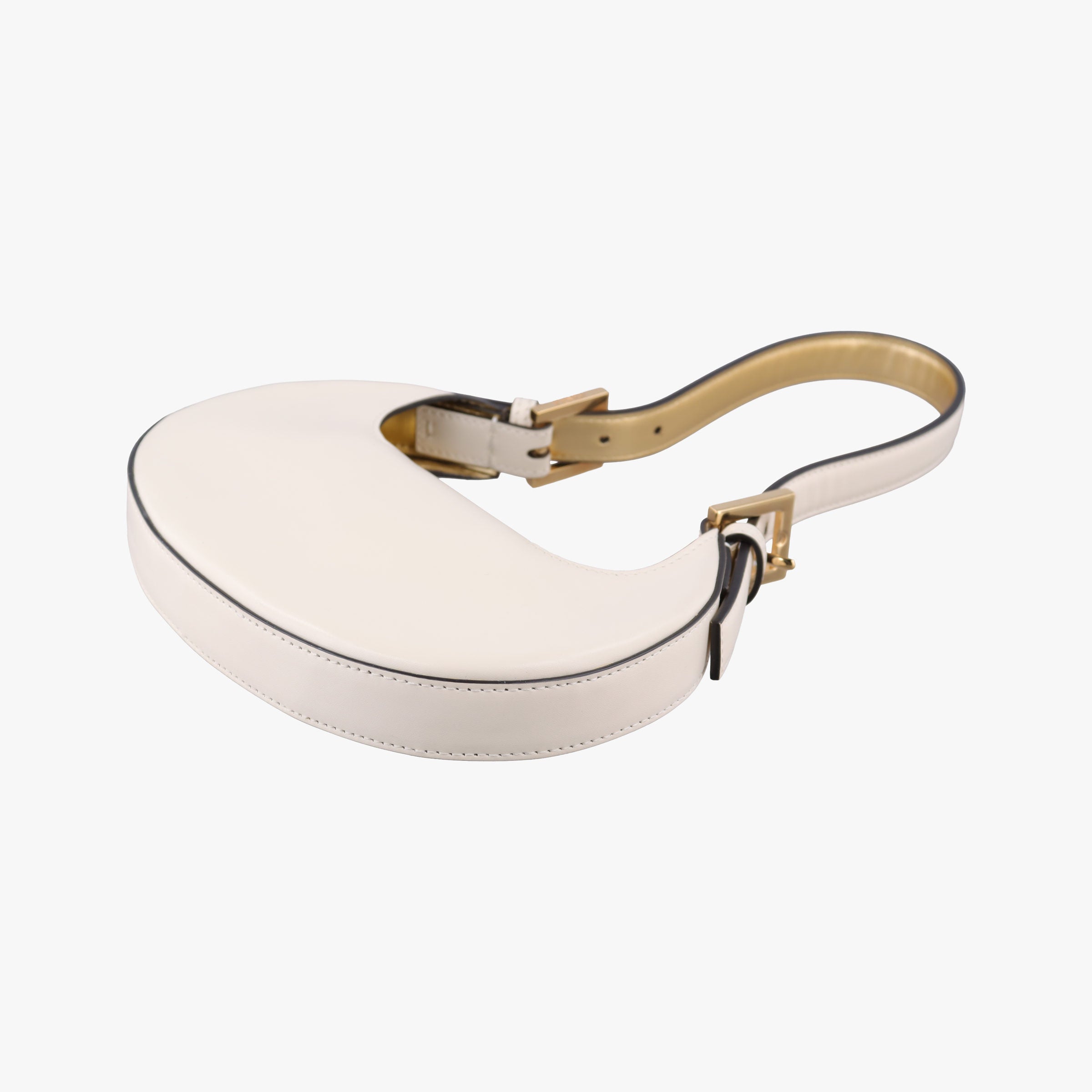 Pre-owned Fendi Cookie Mini White Leather 8BS065 handbag | stylenewstar