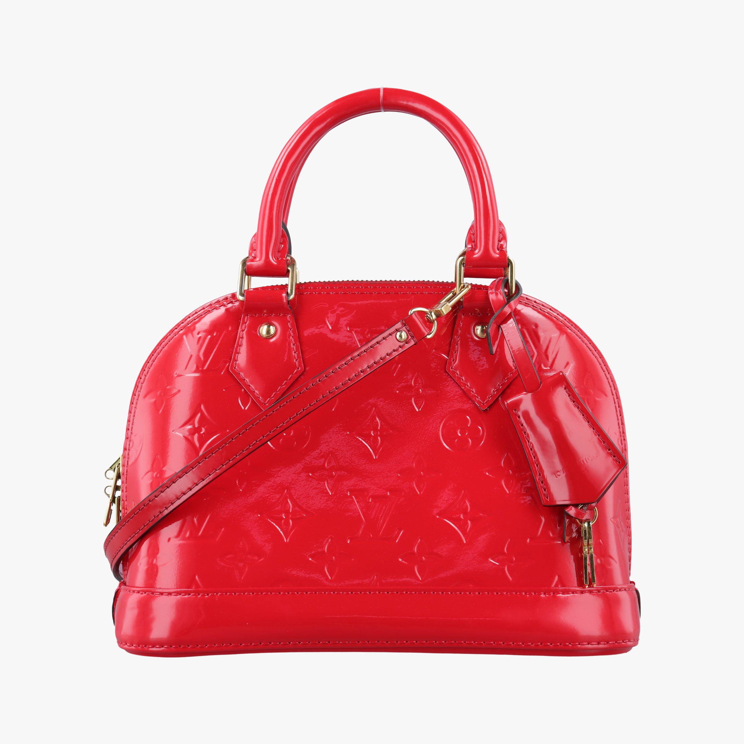 Vintage Louis Vuitton Alma BB CERISE Vernis M90174 shoulderbag | stylenewstar