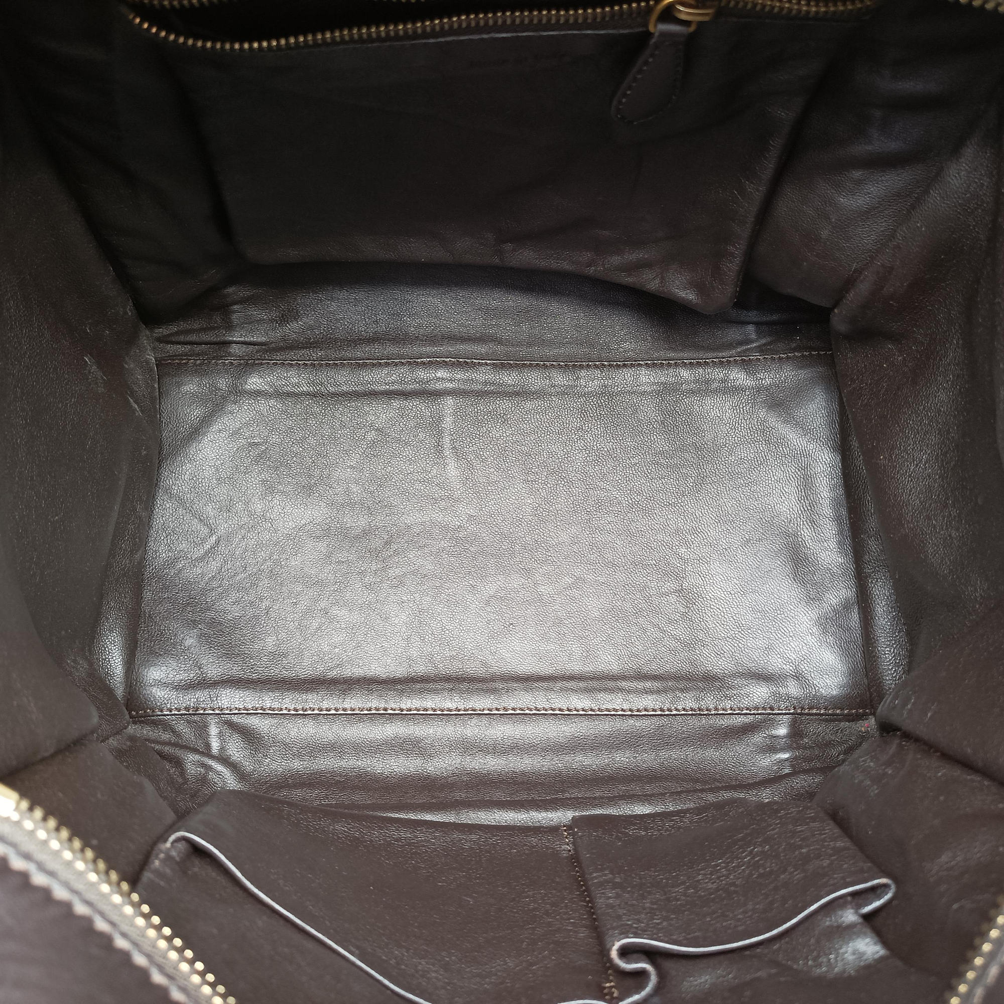 Pre-owned Celine Micro Luggage Leopard Print × Black Ponyhair× Smooth Leather  handbag | stylenewstar