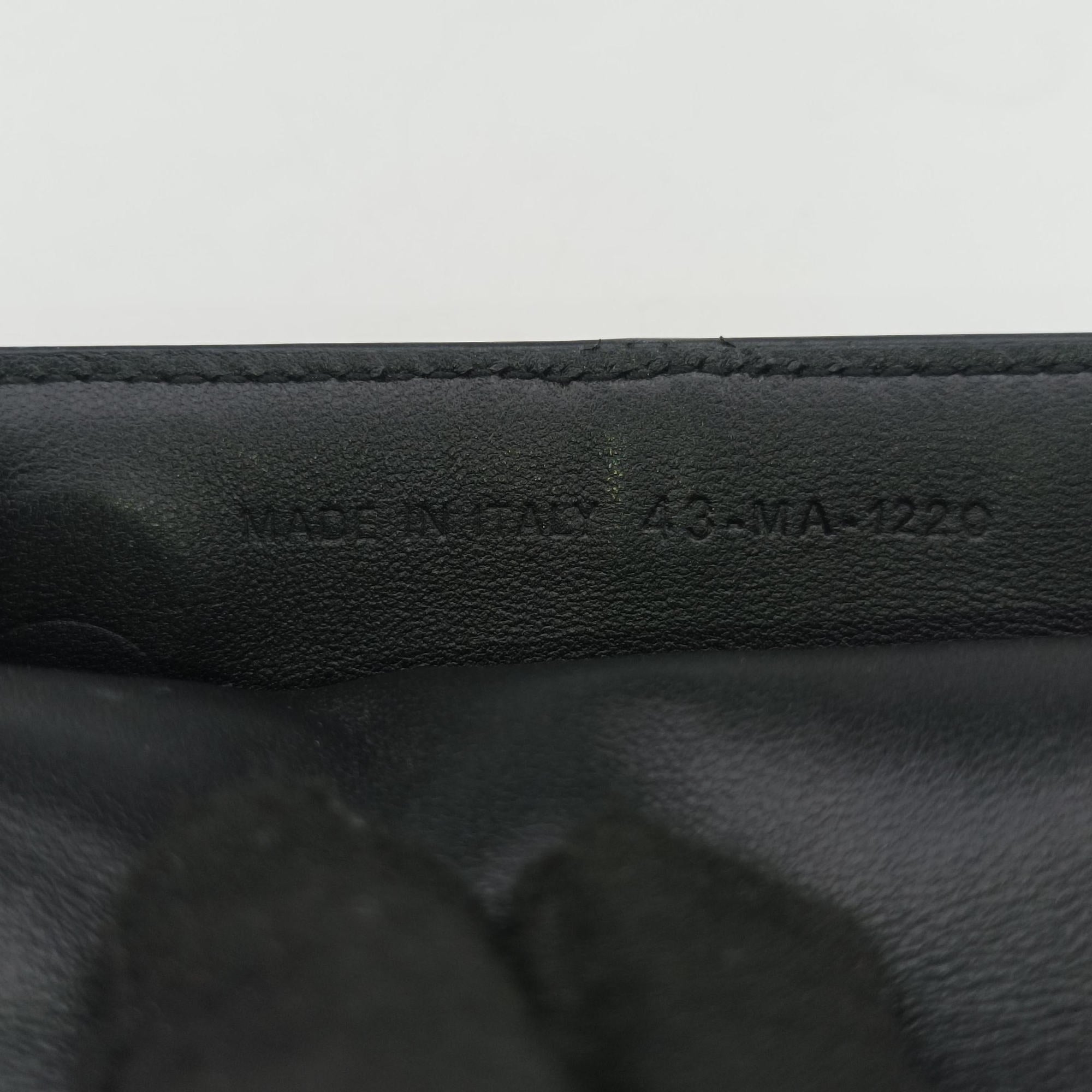Pre-owned Christian Dior Saddle Black Leather  shoulderbag | stylenewstar