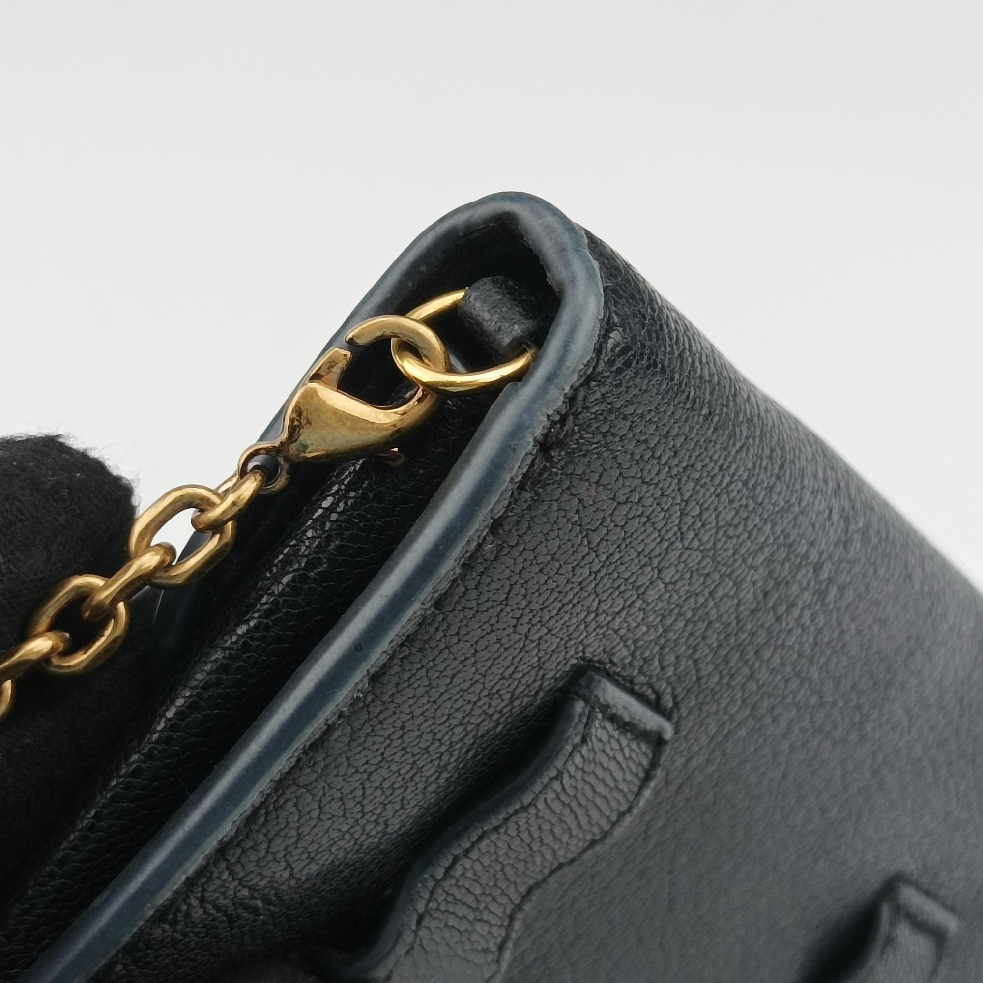 Pre-owned Christian Dior Saddle Black Leather  shoulderbag | stylenewstar