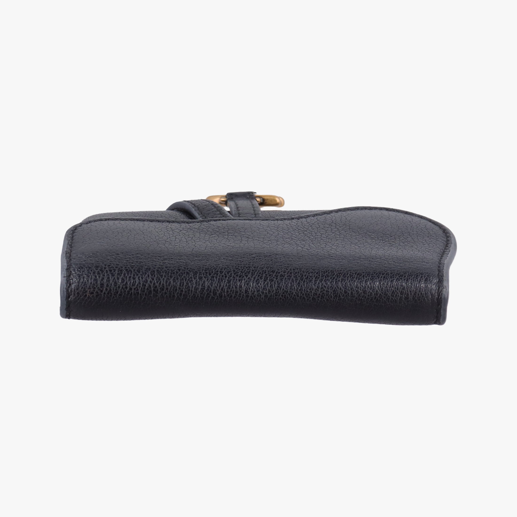 Pre-owned Christian Dior Saddle Black Leather  shoulderbag | stylenewstar