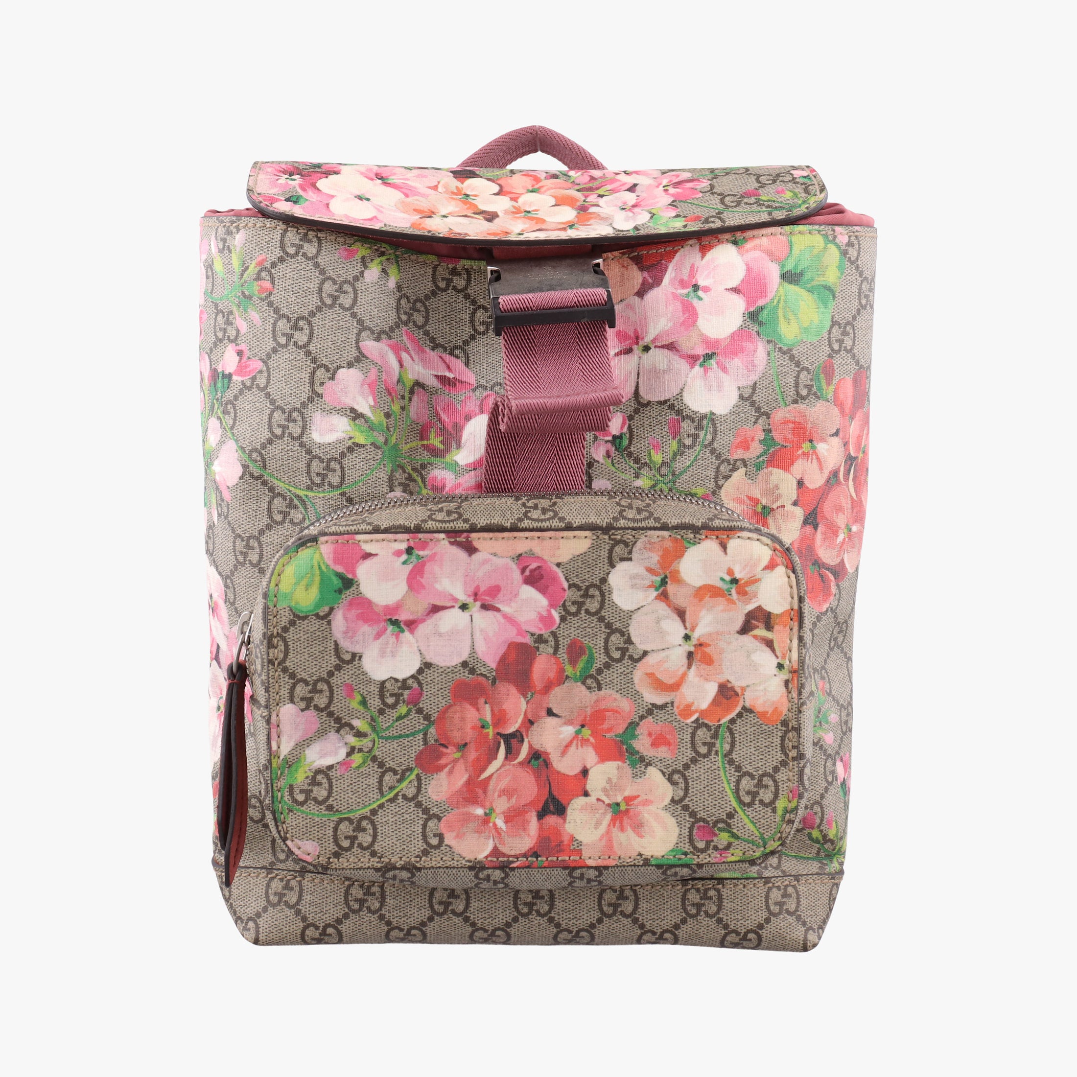 Pre-owned Gucci GG Blooms Multicolour PVC coated canvas 410544 backpack/rucksack | stylenewstar