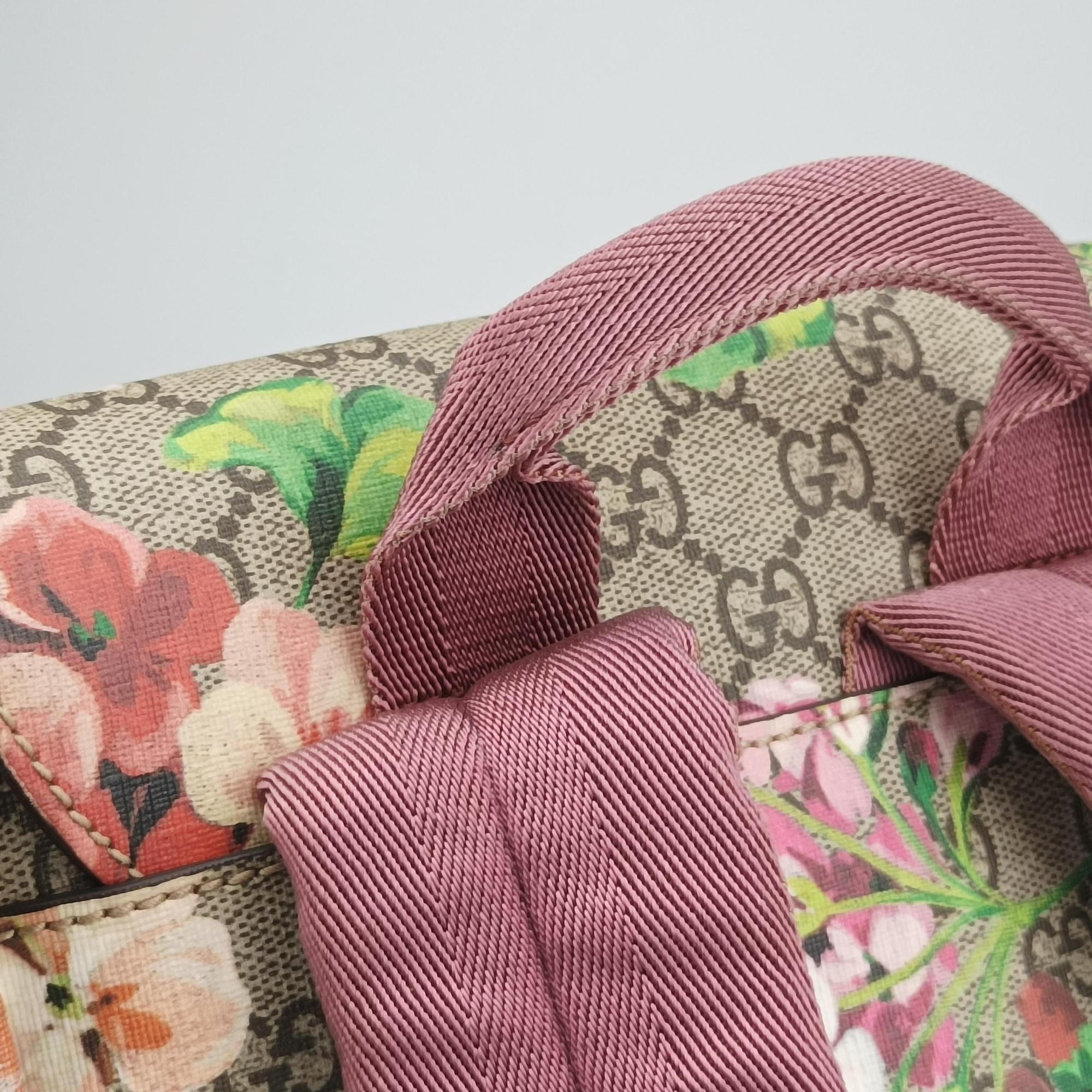 Pre-owned Gucci GG Blooms Multicolour PVC coated canvas 410544 backpack/rucksack | stylenewstar