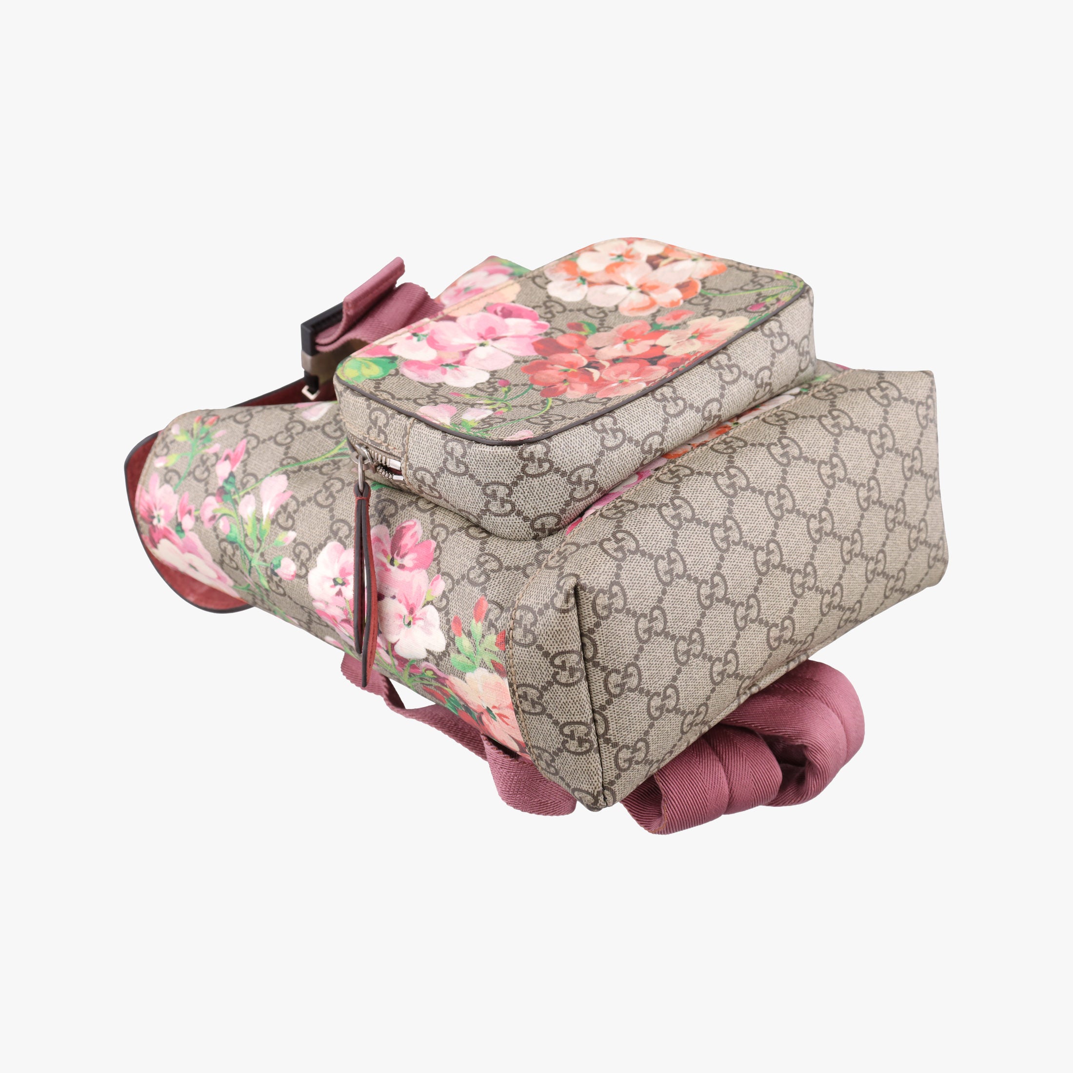 Pre-owned Gucci GG Blooms Multicolour PVC coated canvas 410544 backpack/rucksack | stylenewstar