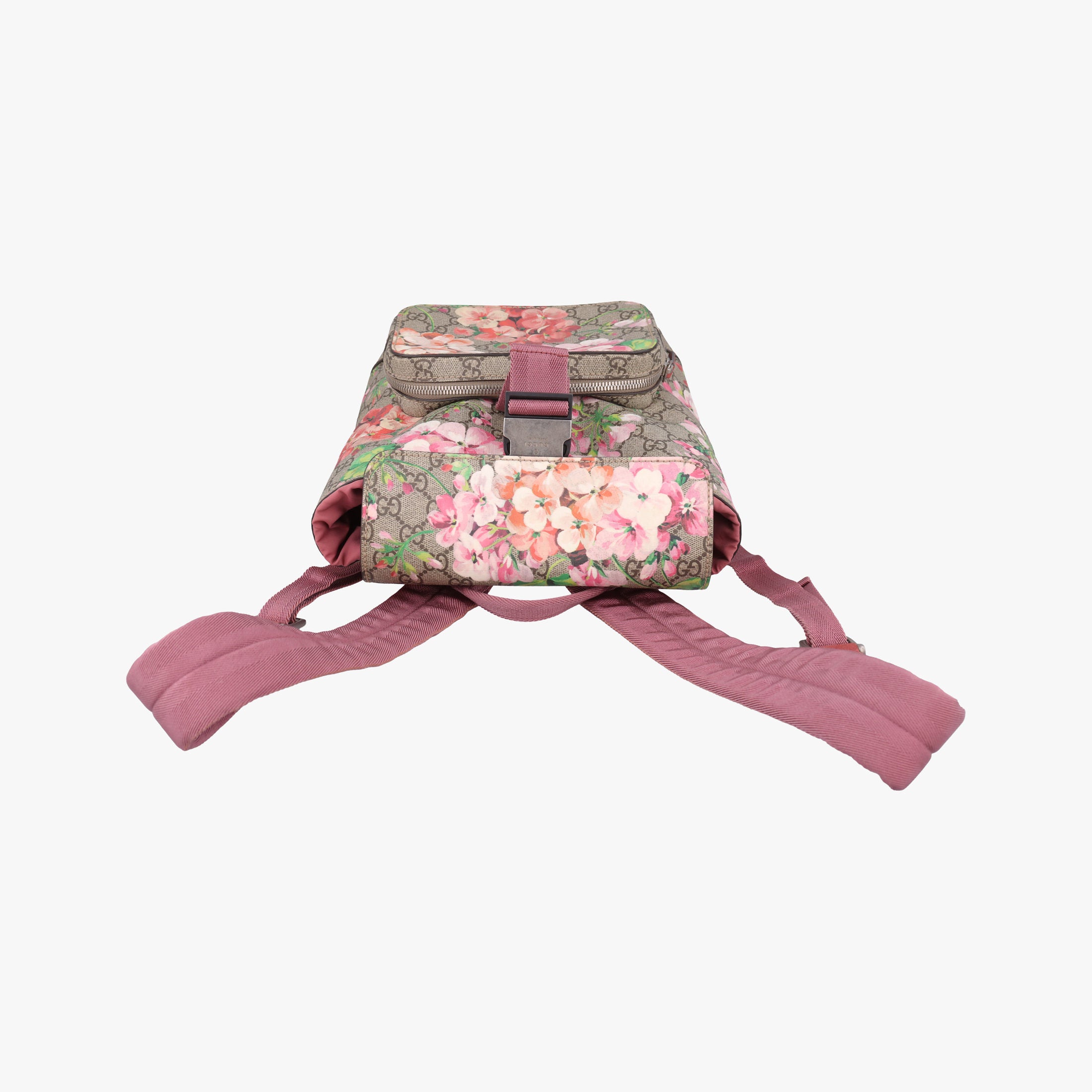 Pre-owned Gucci GG Blooms Multicolour PVC coated canvas 410544 backpack/rucksack | stylenewstar