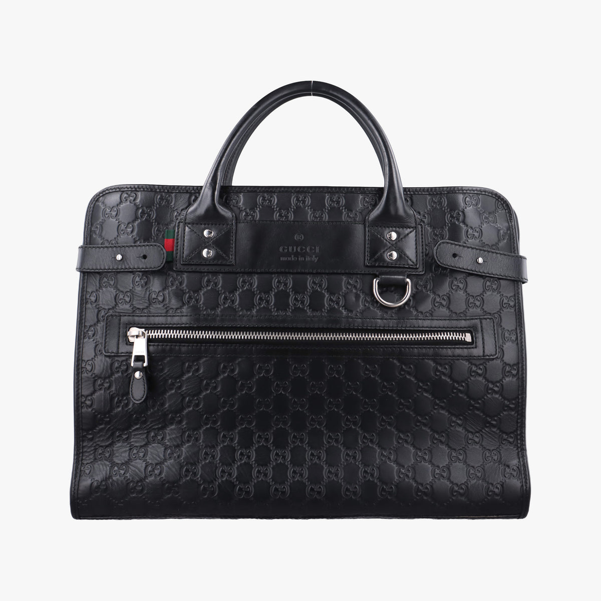 Secondhand Gucci Guccissima Black Leather 246410 handbag | stylenewstar
