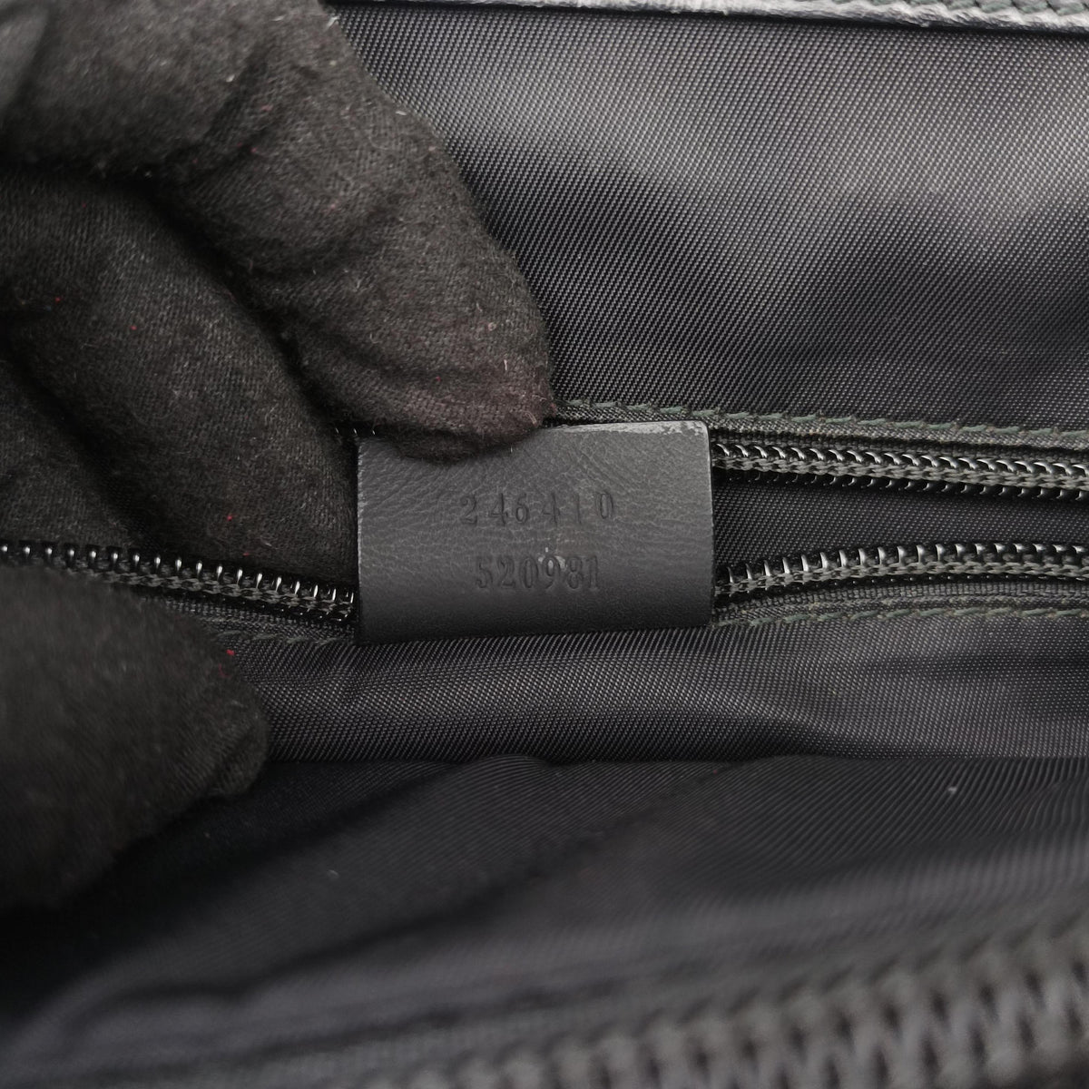Secondhand Gucci Guccissima Black Leather 246410 handbag | stylenewstar
