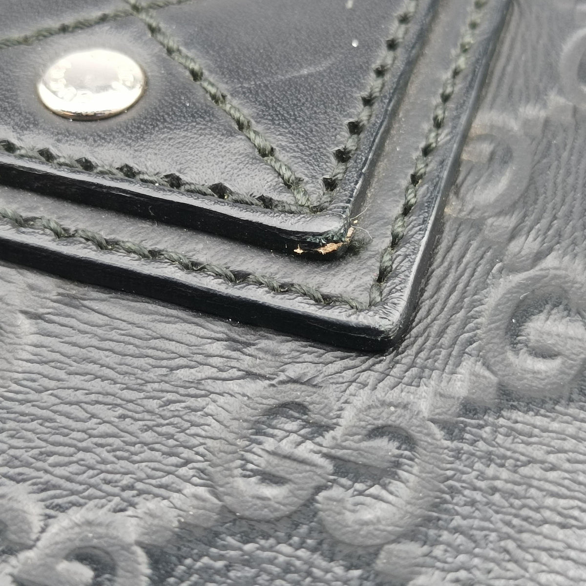 Secondhand Gucci Guccissima Black Leather 246410 handbag | stylenewstar