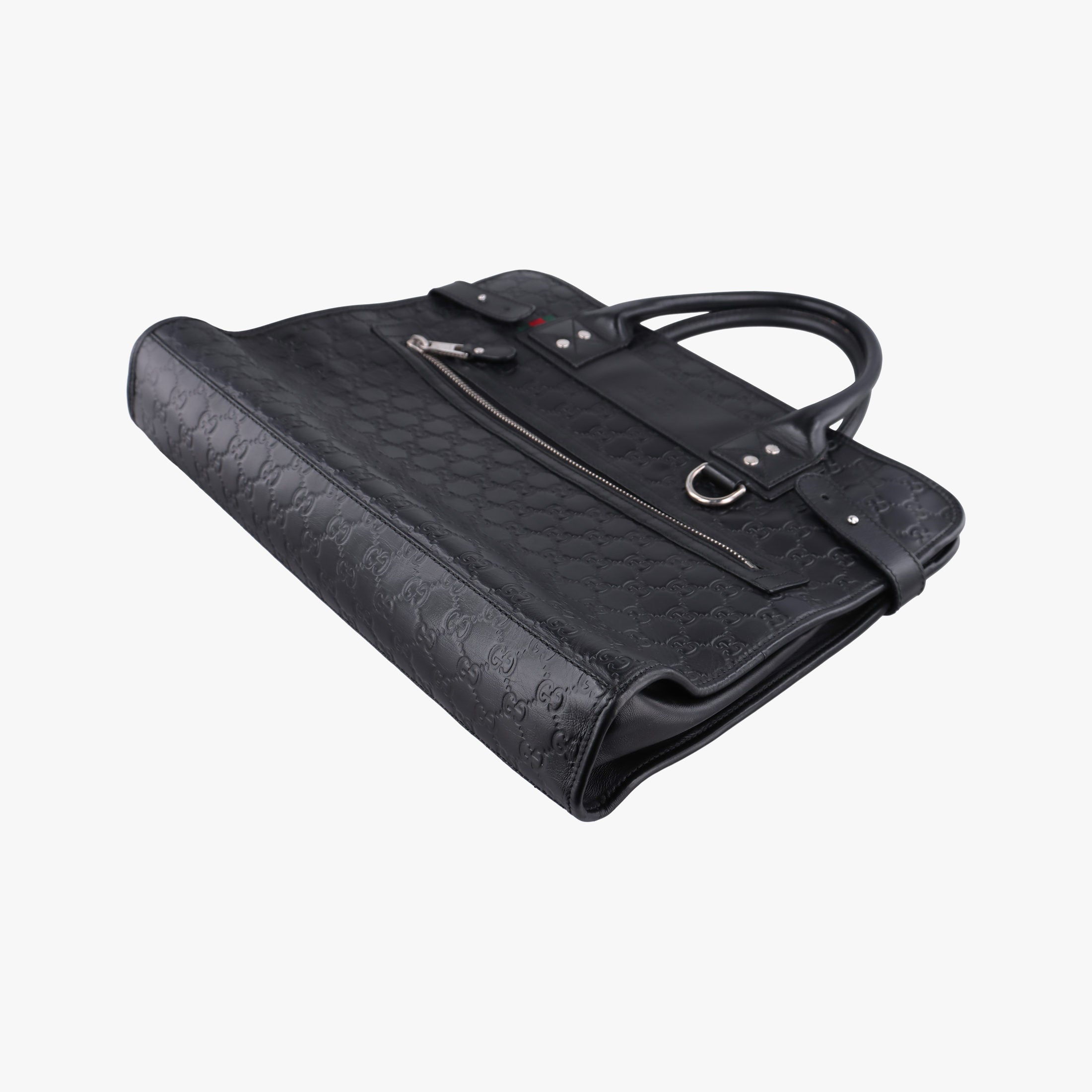Secondhand Gucci Guccissima Black Leather 246410 handbag | stylenewstar