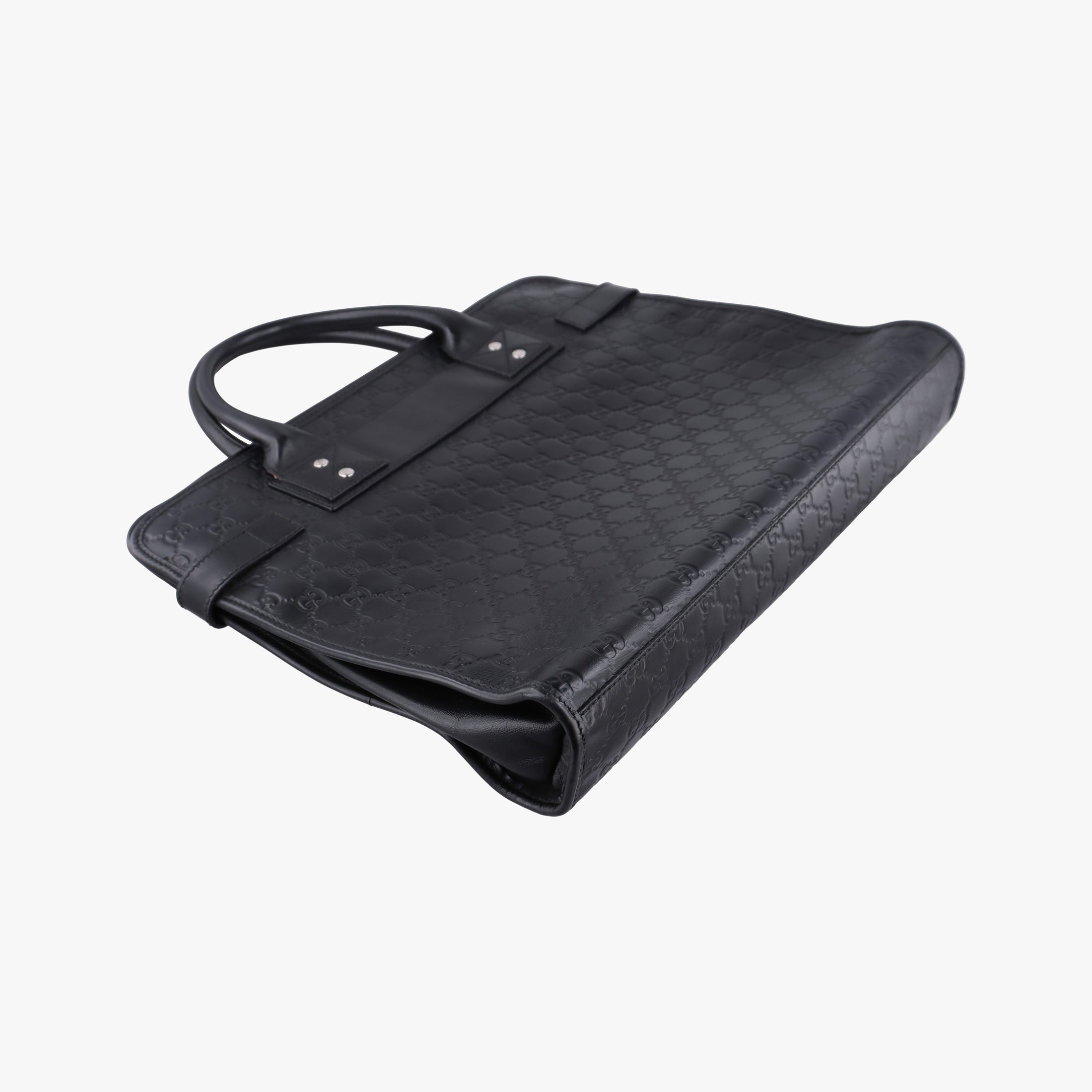 Secondhand Gucci Guccissima Black Leather 246410 handbag | stylenewstar